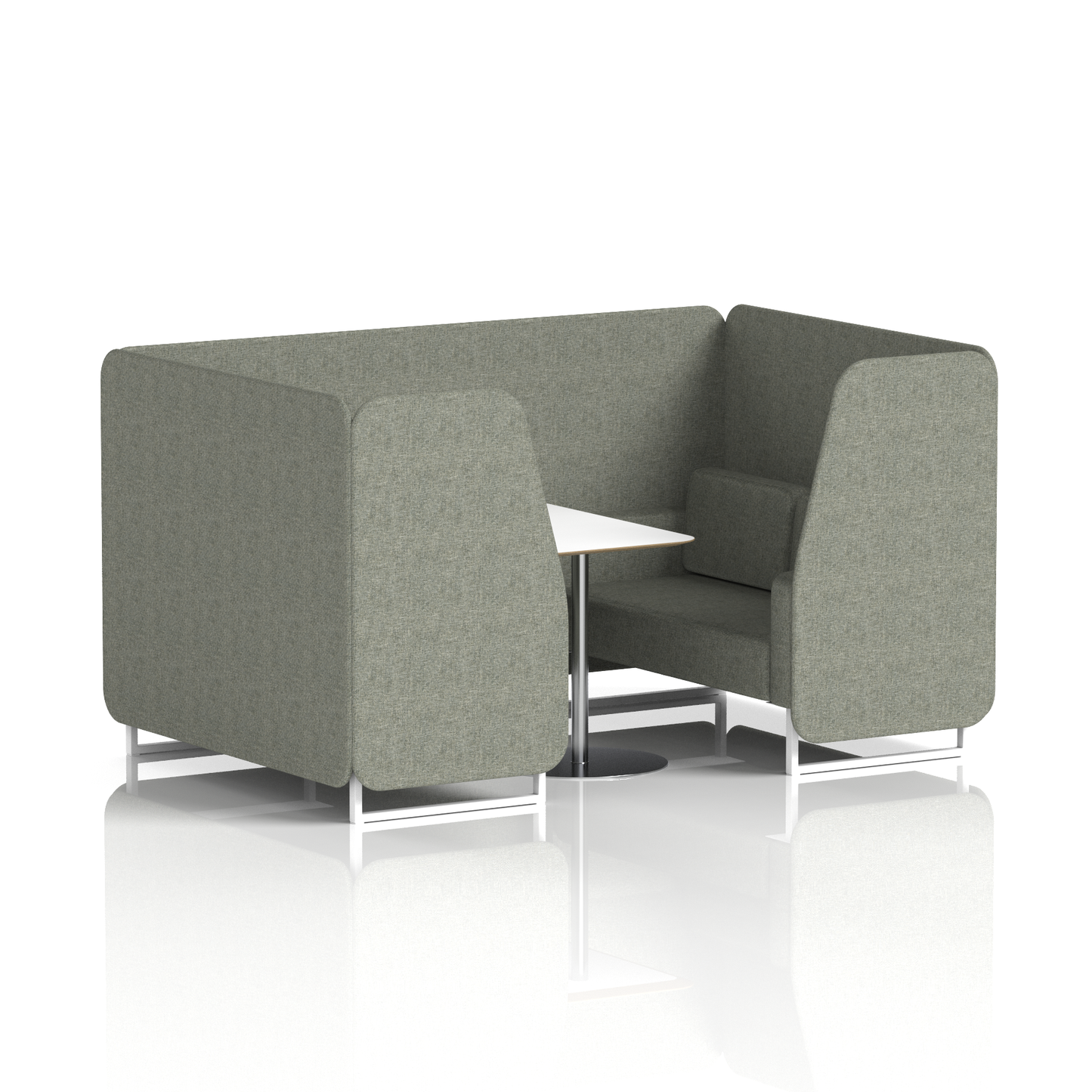 Brixworth Booth With White Table In Single Tone (Part 1)