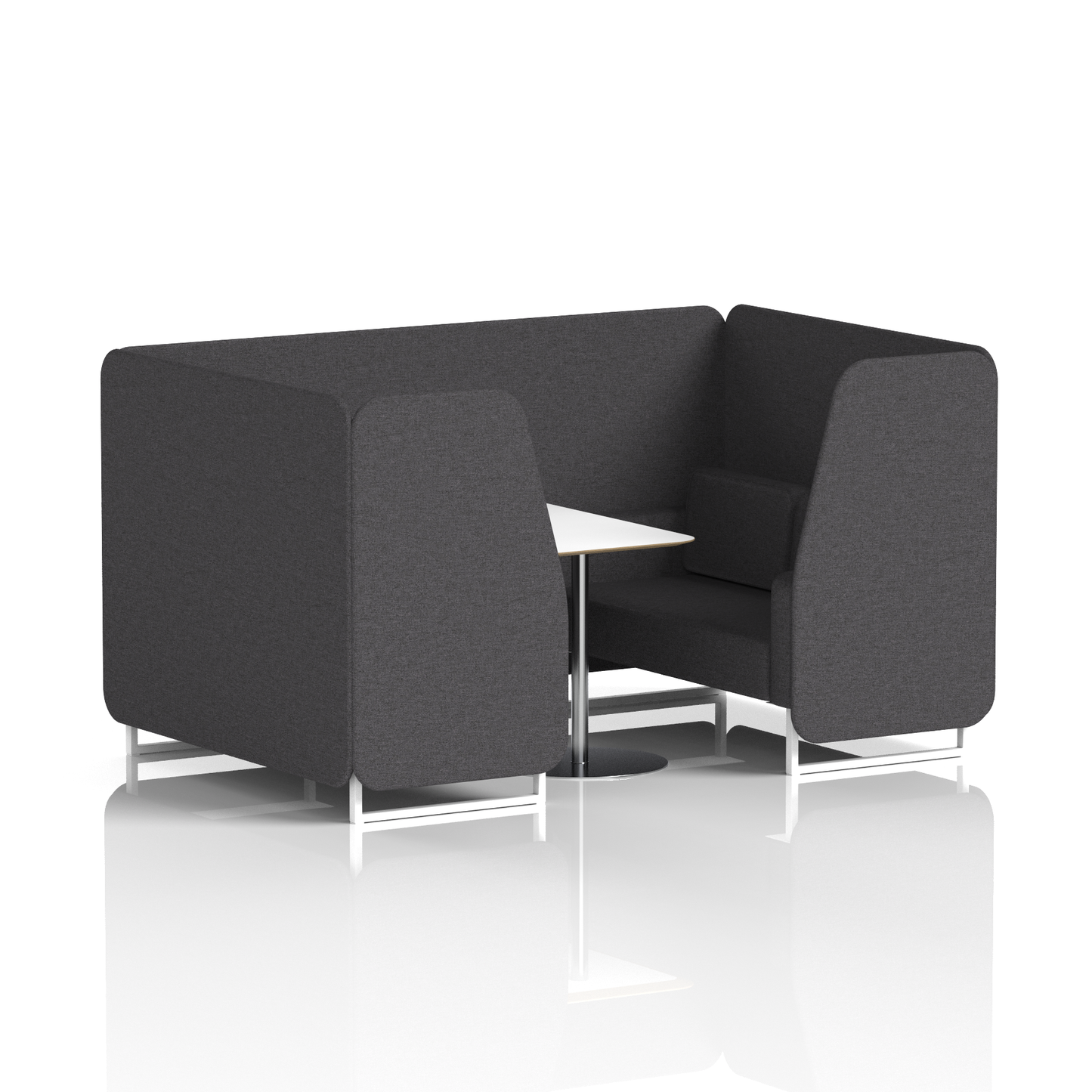 Brixworth Booth With White Table In Single Tone (Part 1)