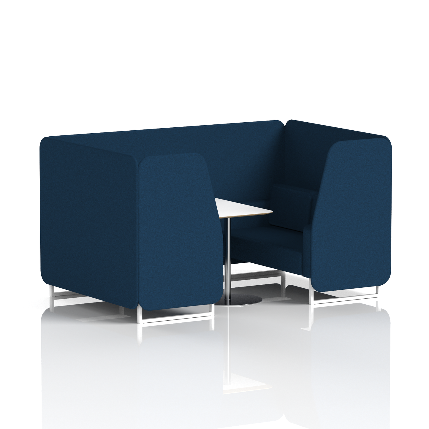 Brixworth Booth With White Table In Single Tone (Part 1)