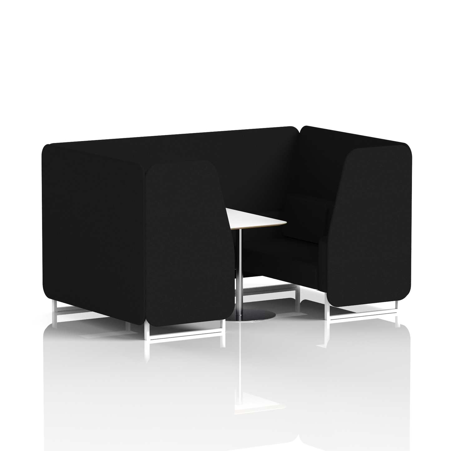 Brixworth Booth With White Table In Single Tone (Part 1)