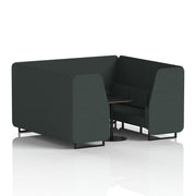 Brixworth Booth With Black Table In Single Tone (Part 1)