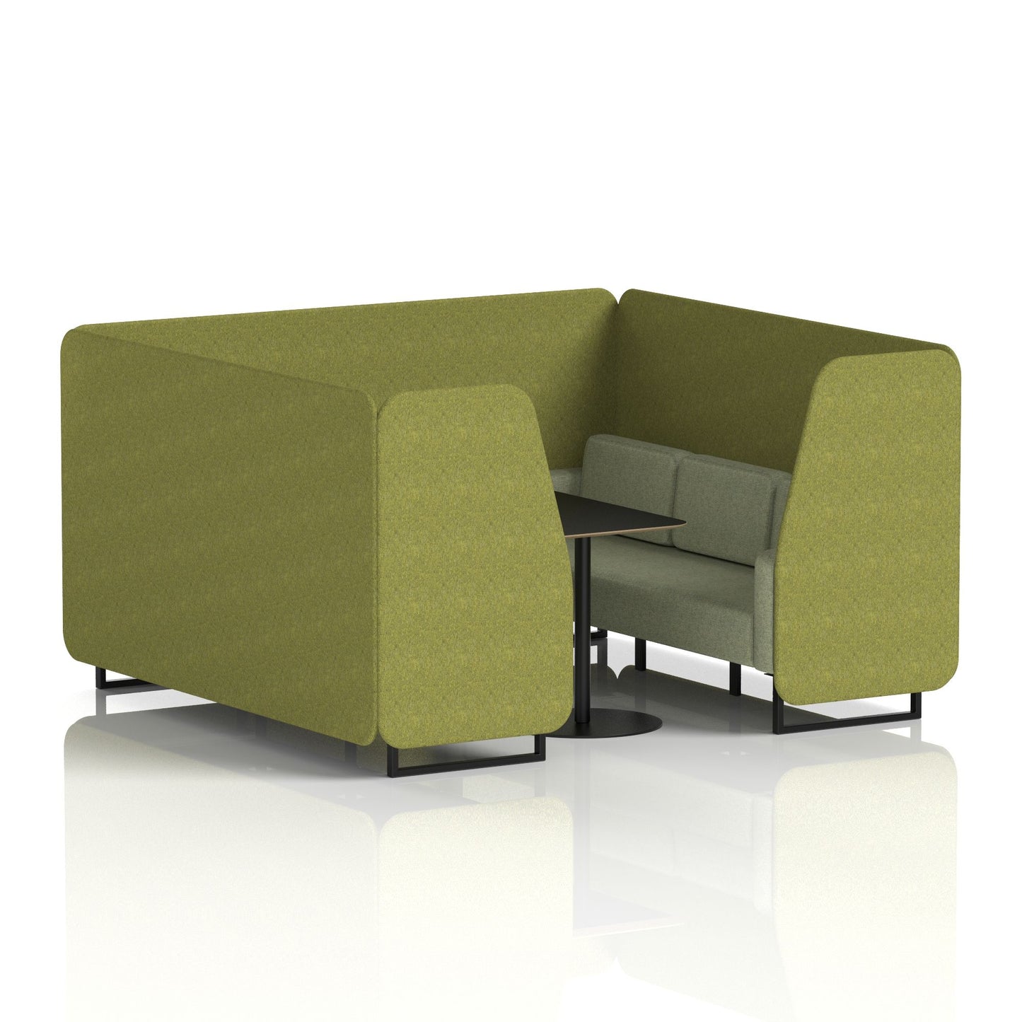 Brixworth Booth With Black Table In Two Tone (Part 1)