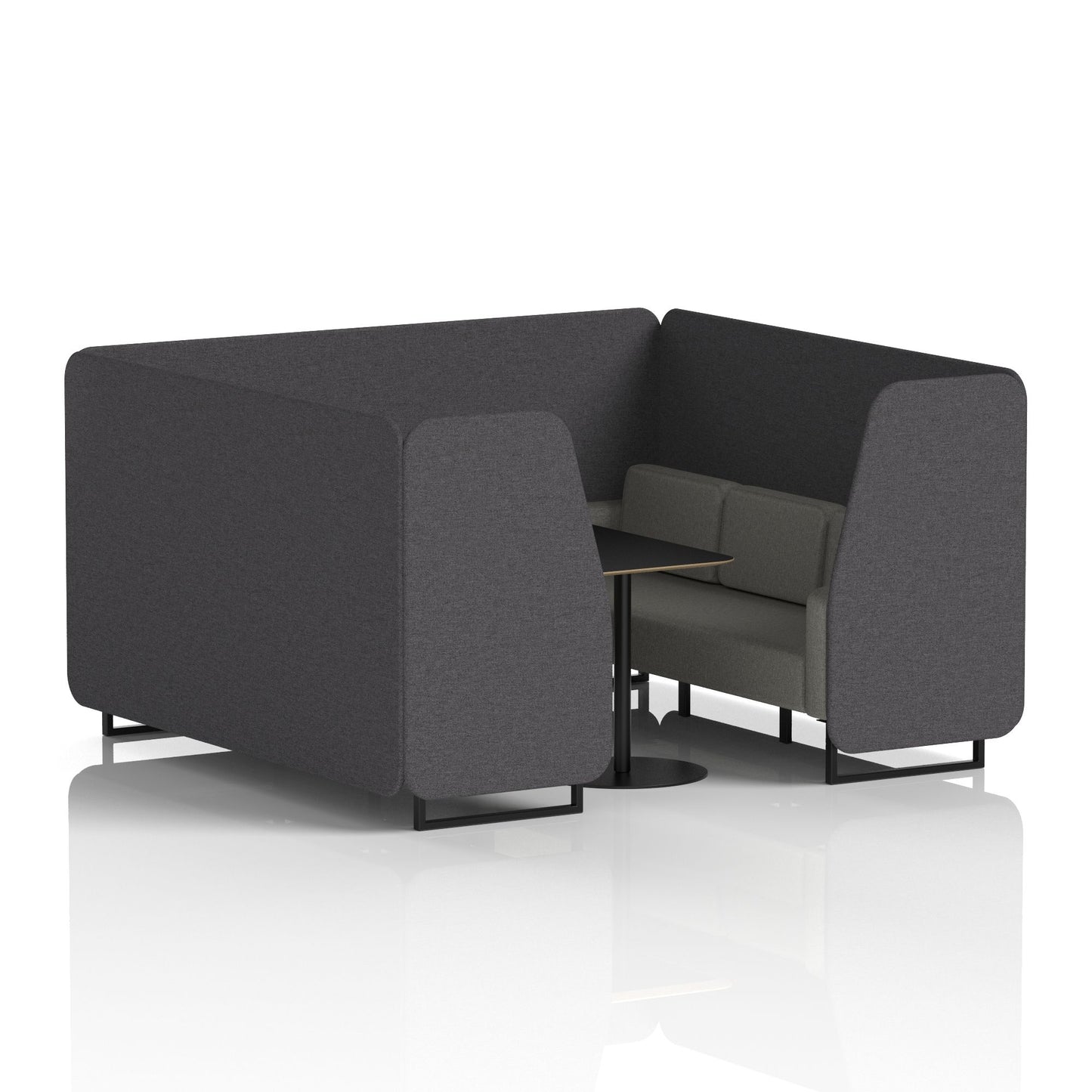 Brixworth Booth With Black Table In Two Tone (Part 1)