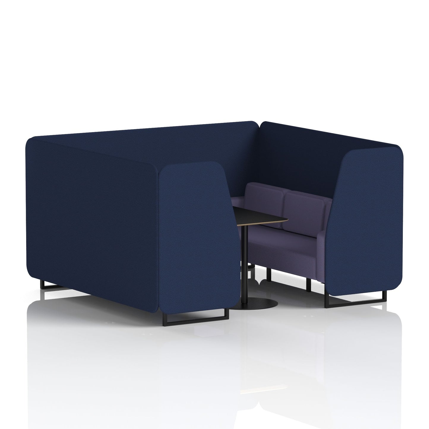 Brixworth Booth With Black Table In Two Tone (Part 1)