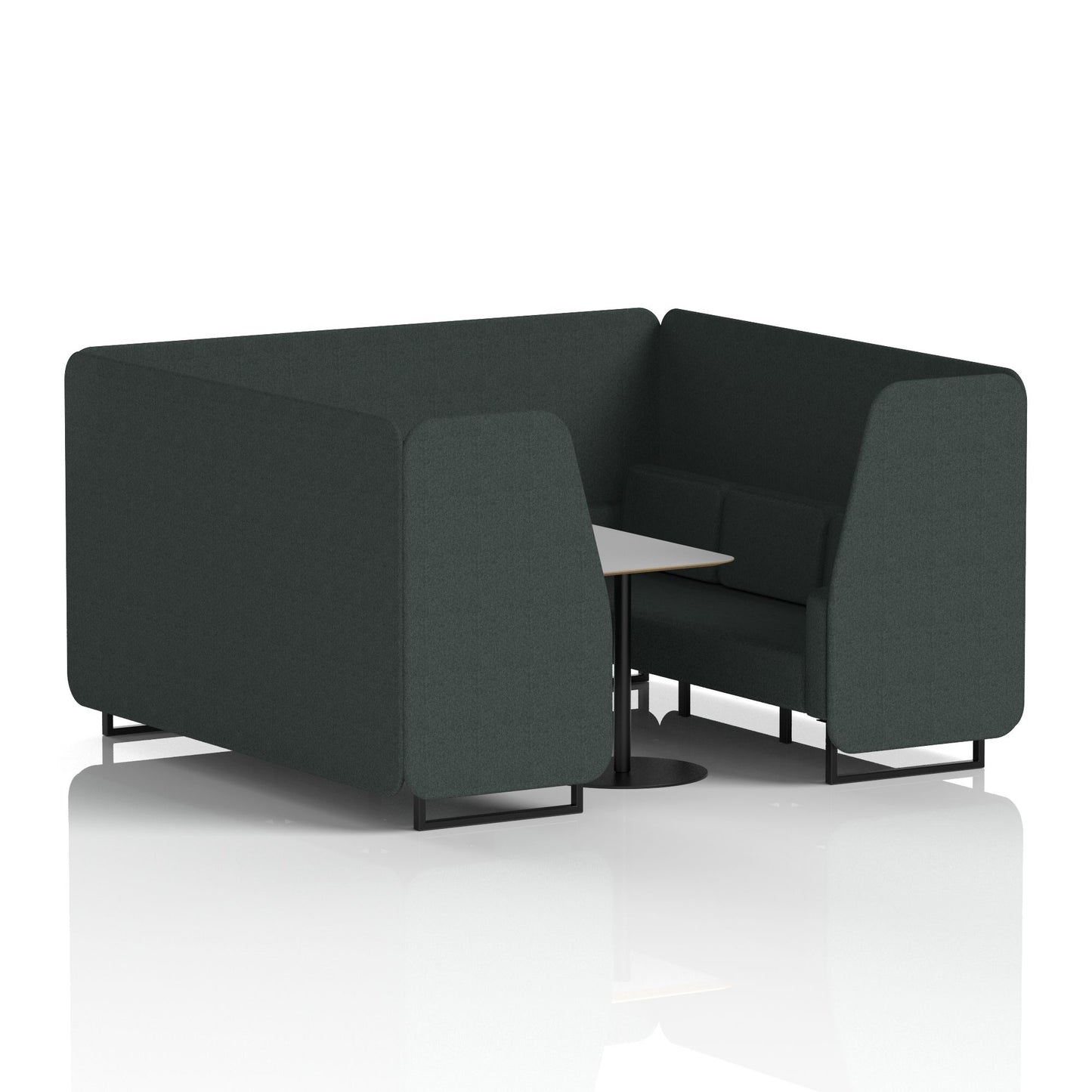 Brixworth Booth With Grey Table In Single Tone (Part 1)
