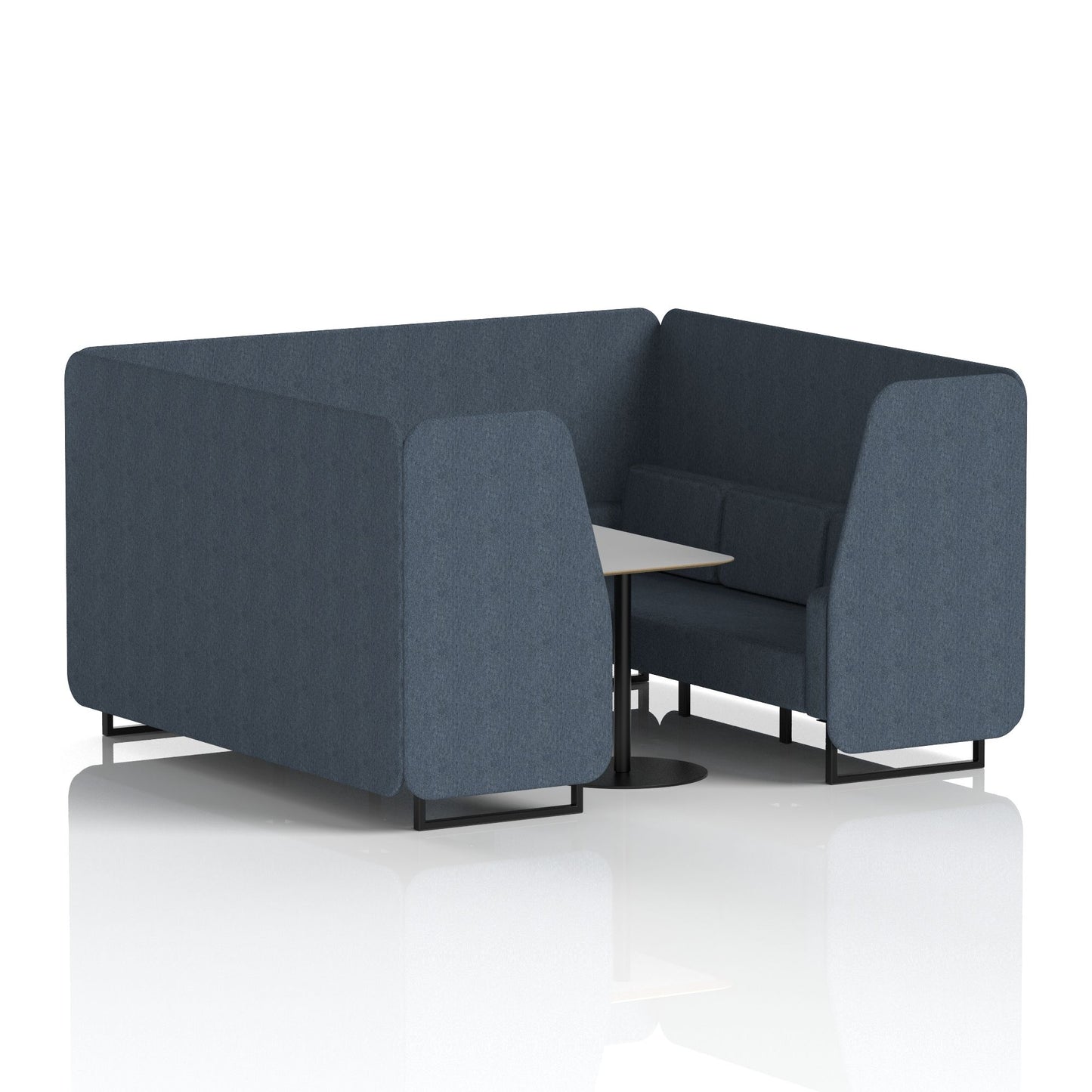 Brixworth Booth With Grey Table In Single Tone (Part 1)