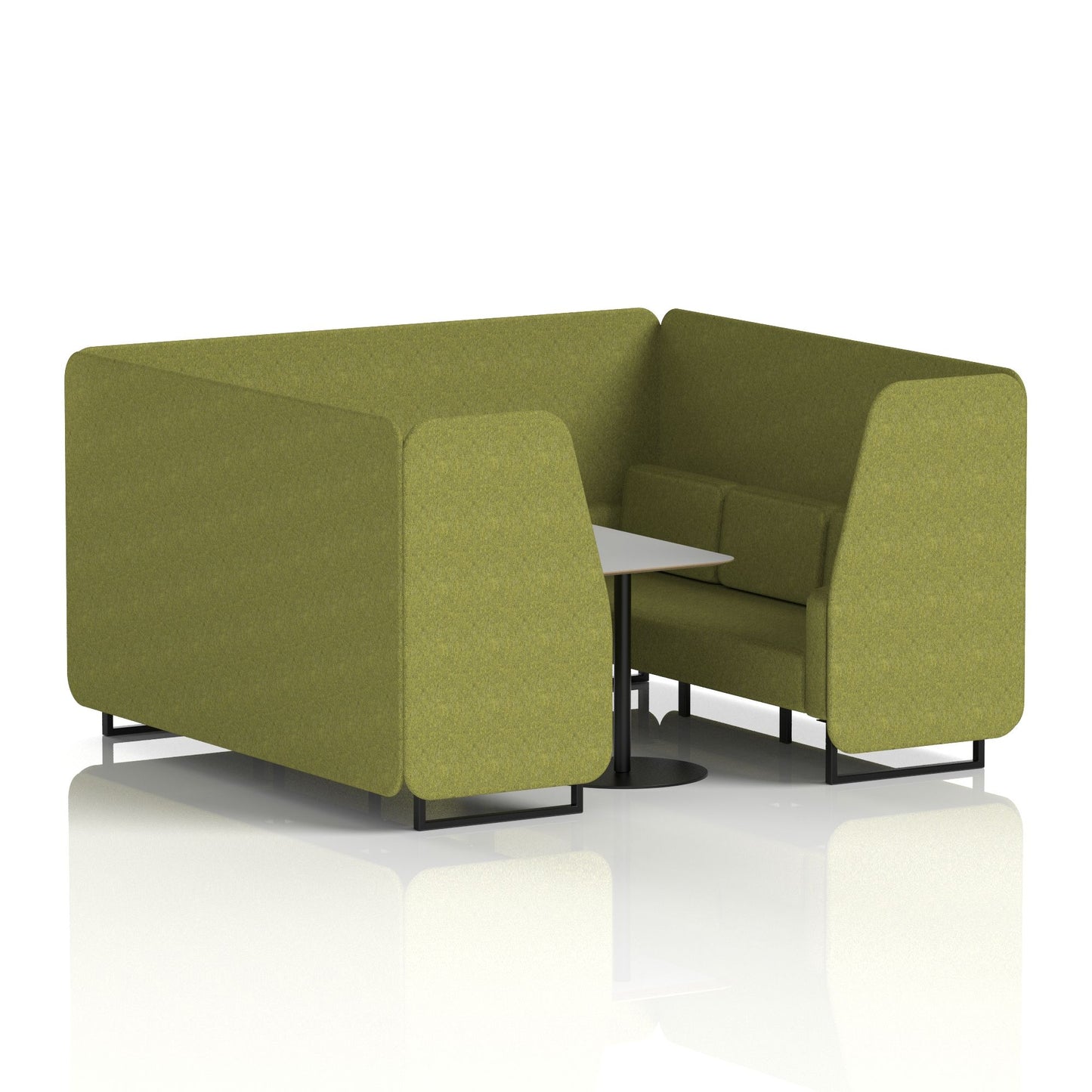 Brixworth Booth With Grey Table In Single Tone (Part 1)