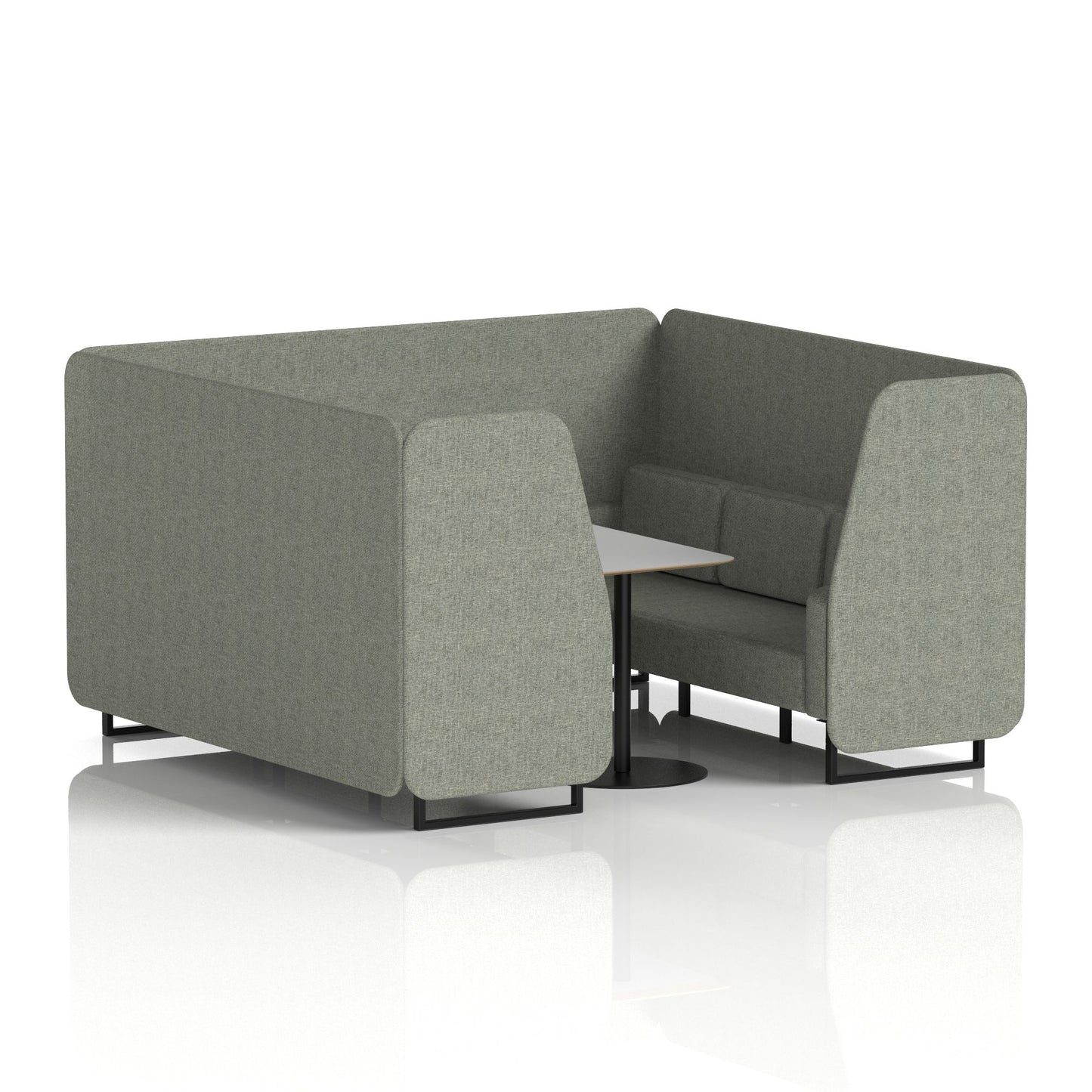 Brixworth Booth With Grey Table In Single Tone (Part 1)
