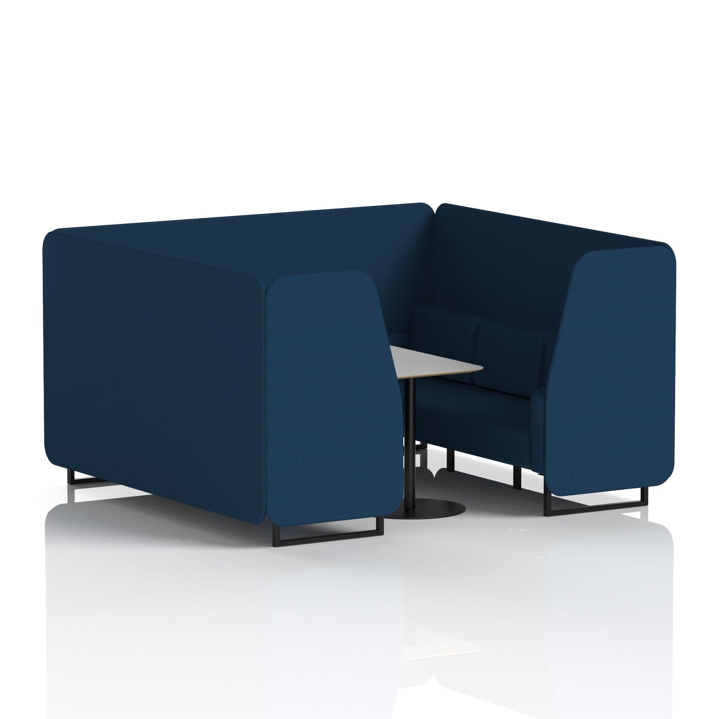 Brixworth Booth With Grey Table In Single Tone (Part 1)