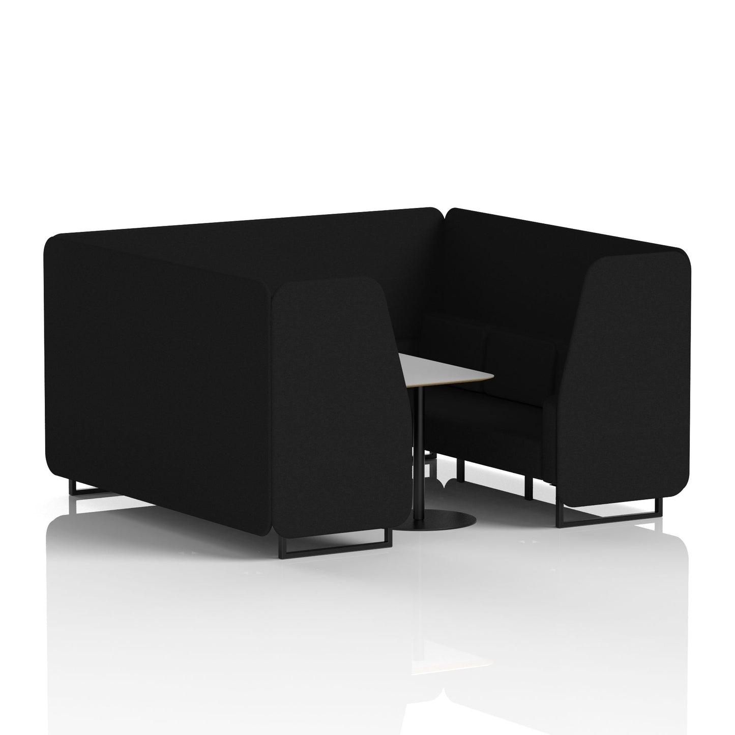 Brixworth Booth With Grey Table In Single Tone (Part 1)