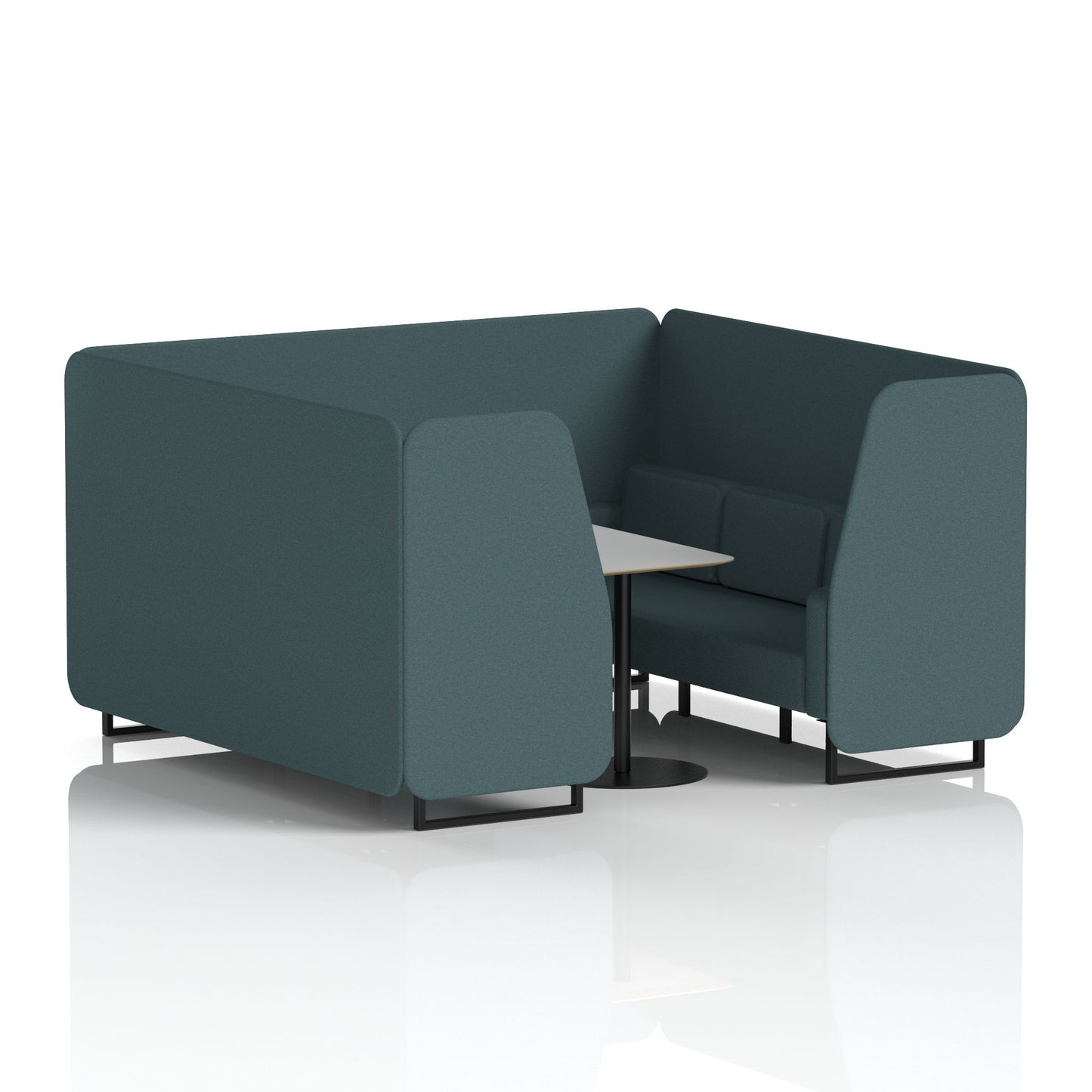 Brixworth Booth With Grey Table In Single Tone (Part 1)