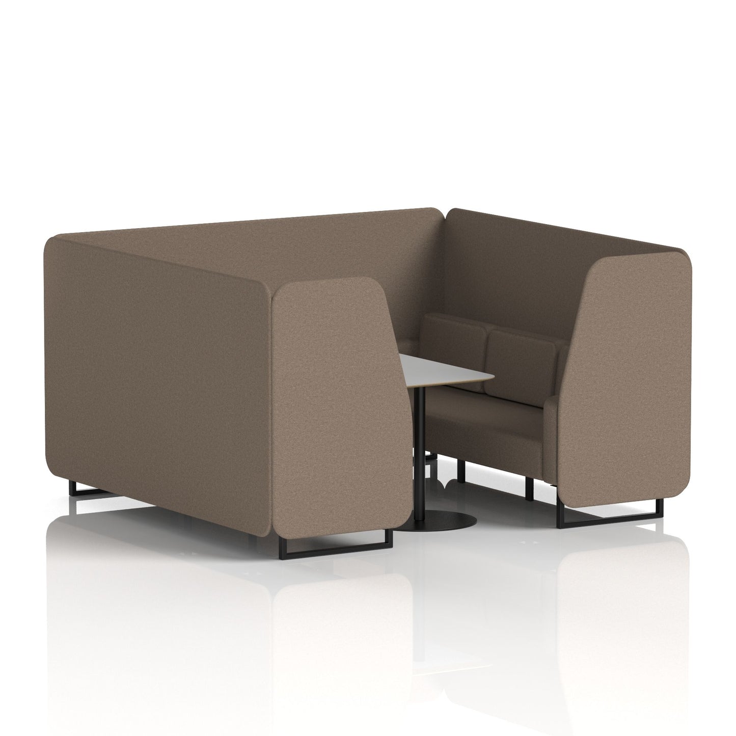 Brixworth Booth With Grey Table In Single Tone (Part 1)