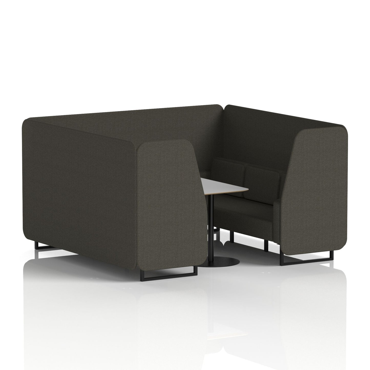 Brixworth Booth With Grey Table In Single Tone (Part 1)