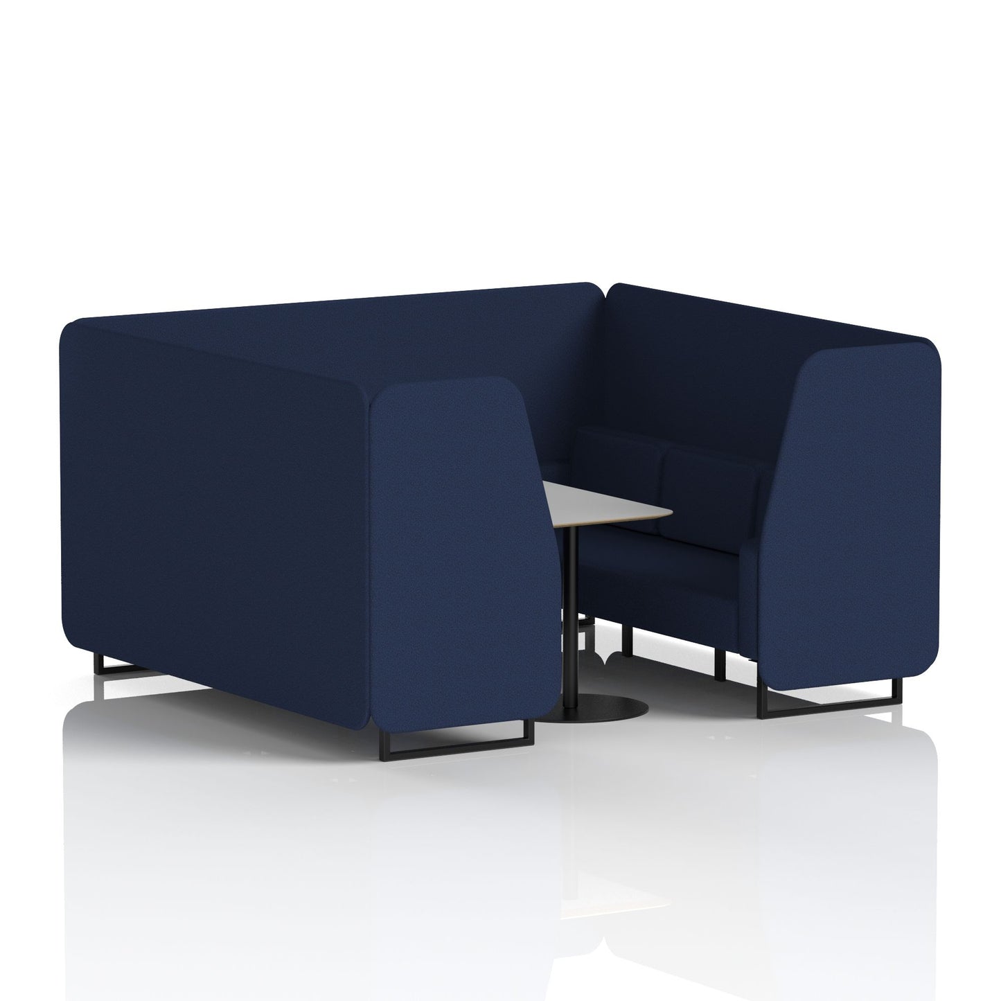 Brixworth Booth With Grey Table In Single Tone (Part 1)
