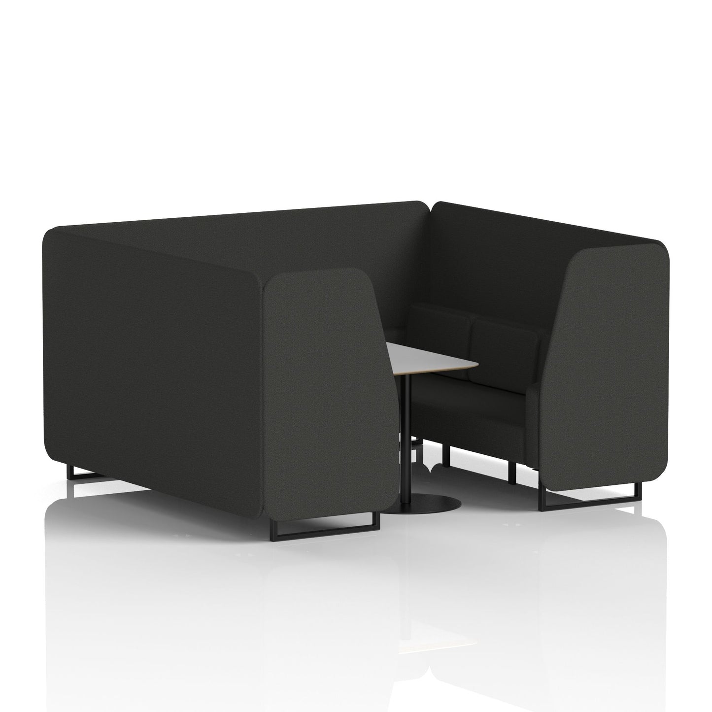 Brixworth Booth With Grey Table In Single Tone (Part 1)