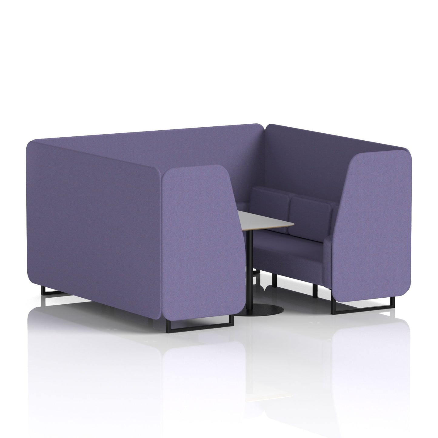 Brixworth Booth With Grey Table In Single Tone (Part 1)