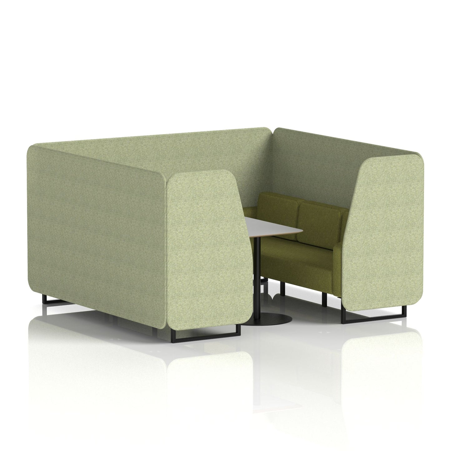 Brixworth Booth With Grey Table In Two Tone (Part 1)