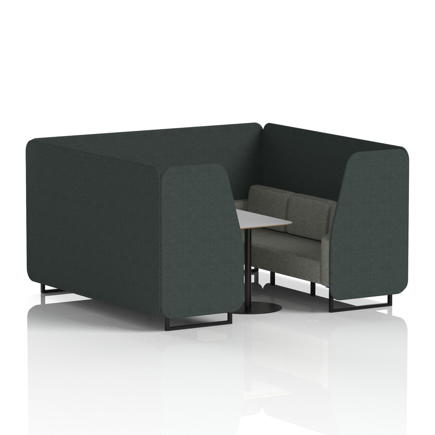 Brixworth Booth With Grey Table In Two Tone (Part 1)