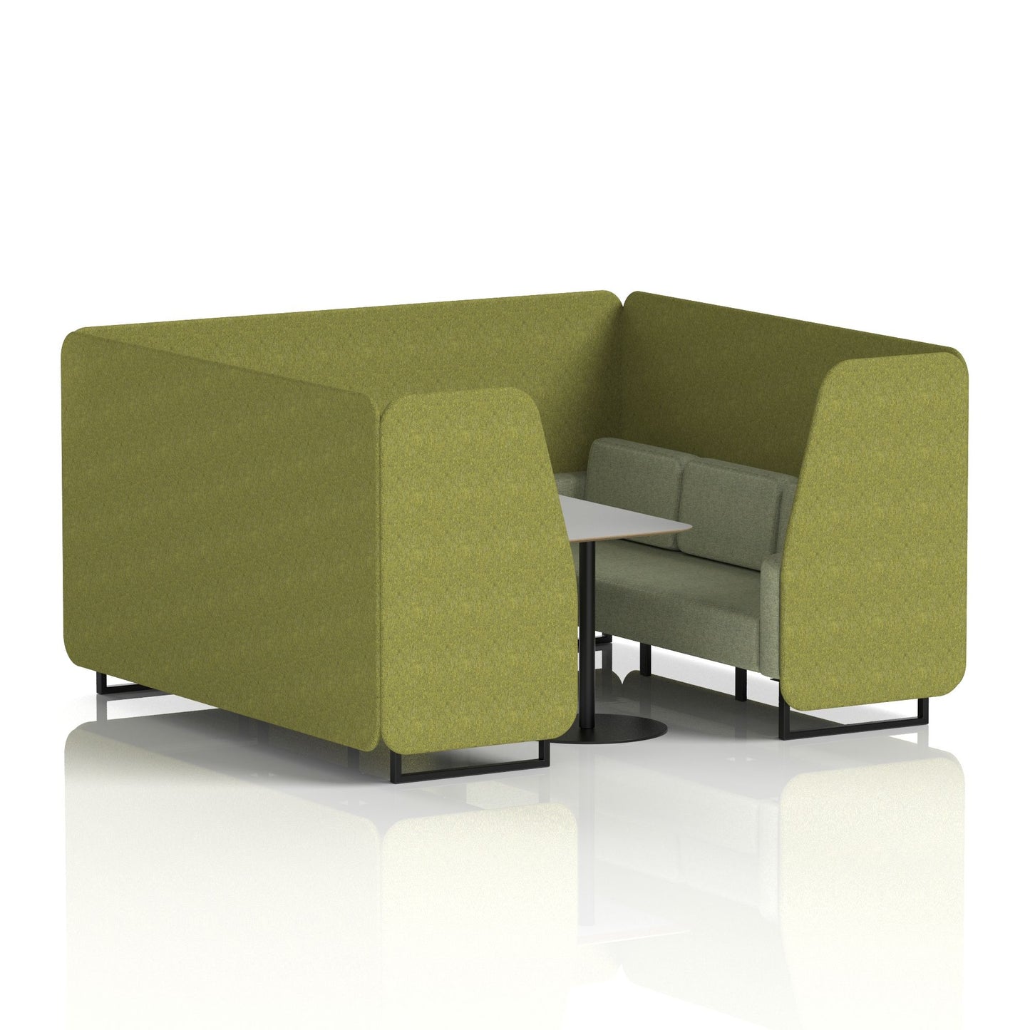 Brixworth Booth With Grey Table In Two Tone (Part 1)