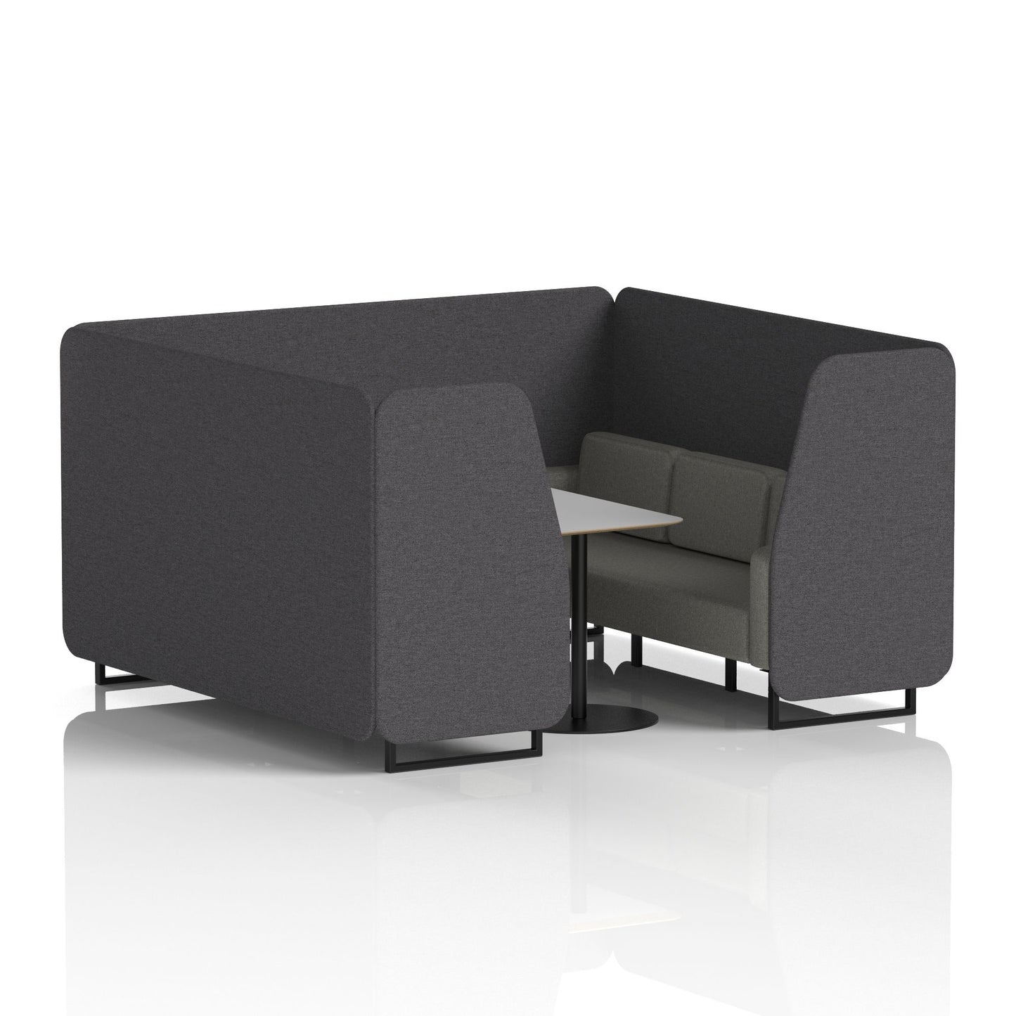 Brixworth Booth With Grey Table In Two Tone (Part 1)