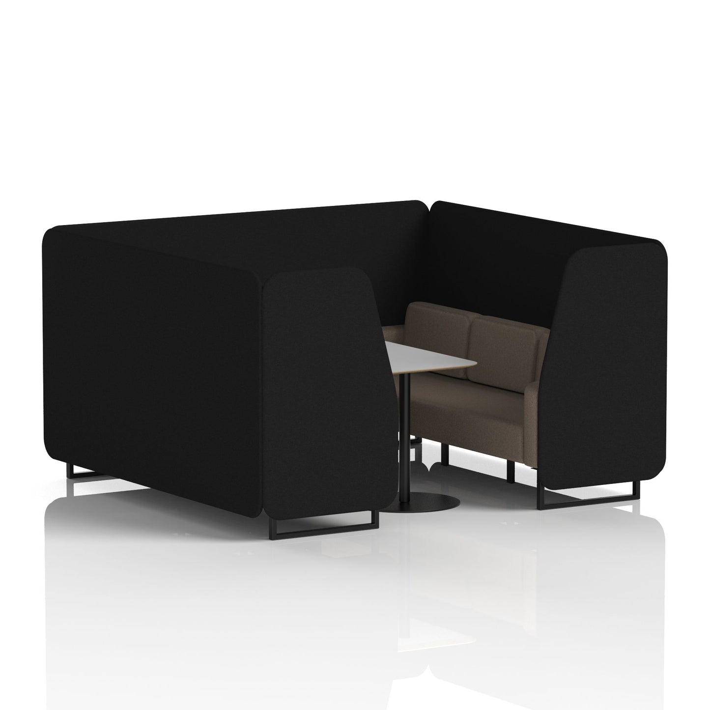 Brixworth Booth With Grey Table In Two Tone (Part 1)