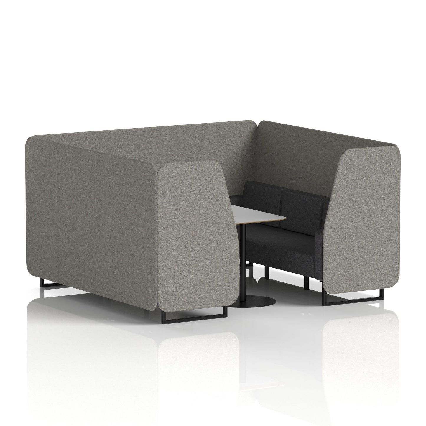 Brixworth Booth With Grey Table In Two Tone (Part 1)