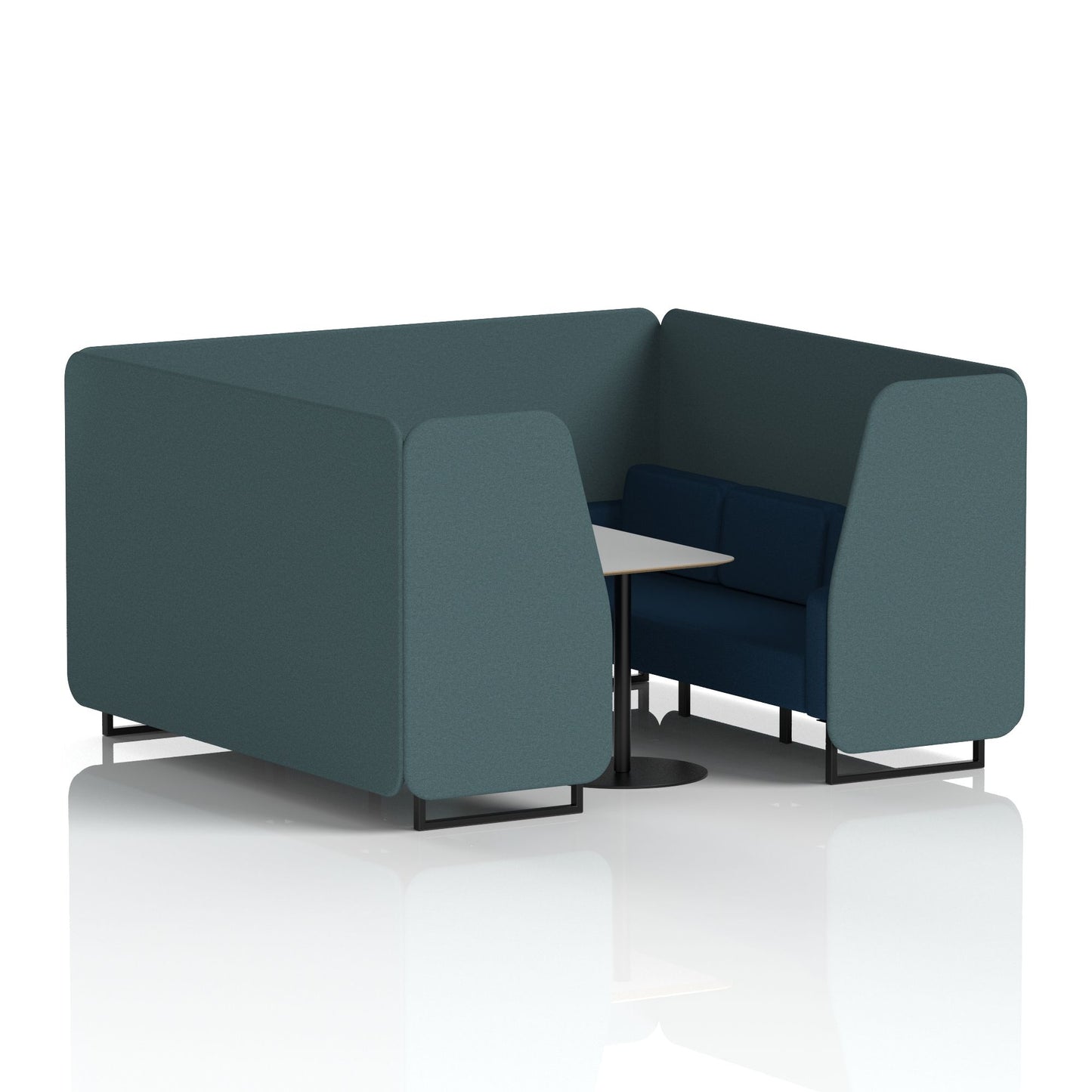 Brixworth Booth With Grey Table In Two Tone (Part 1)
