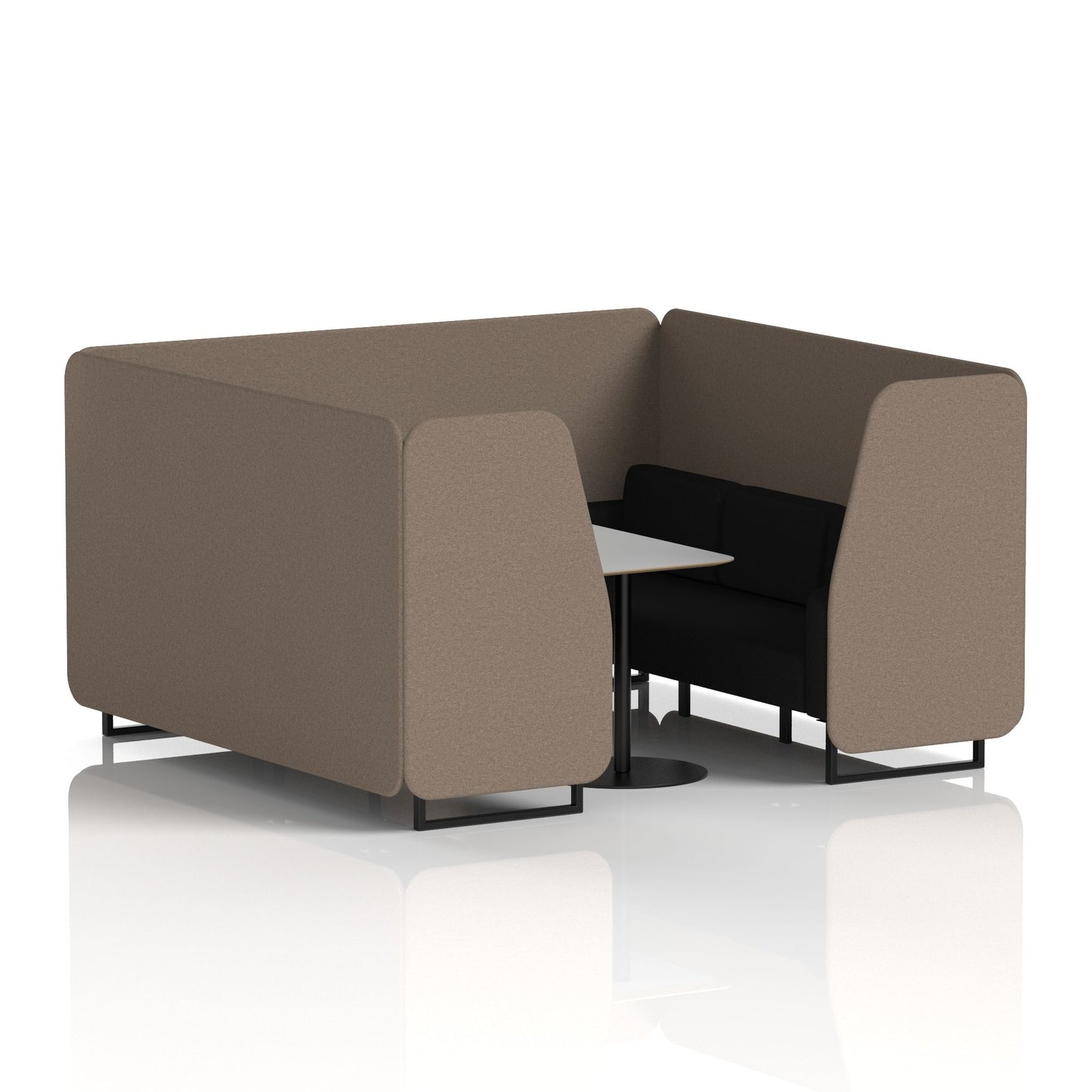 Brixworth Booth With Grey Table In Two Tone (Part 1)