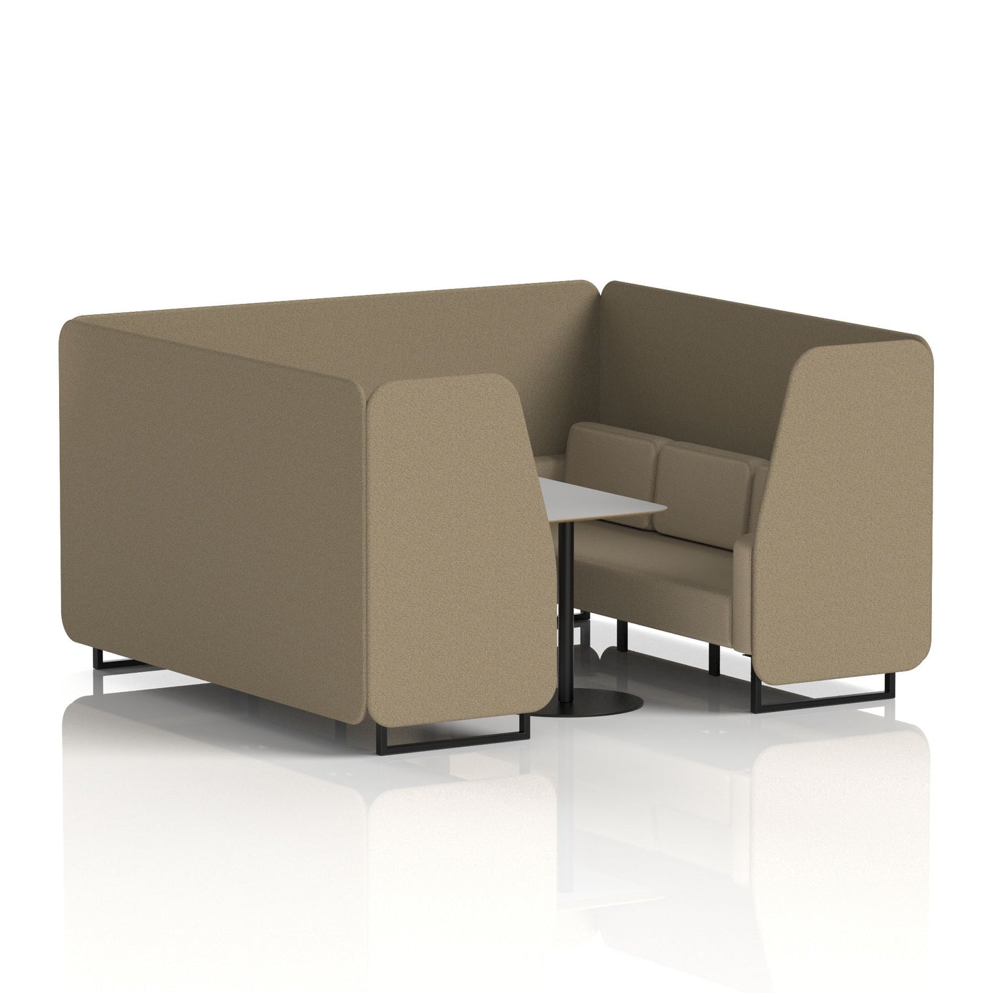 Brixworth Booth With Grey Table In Two Tone (Part 1)