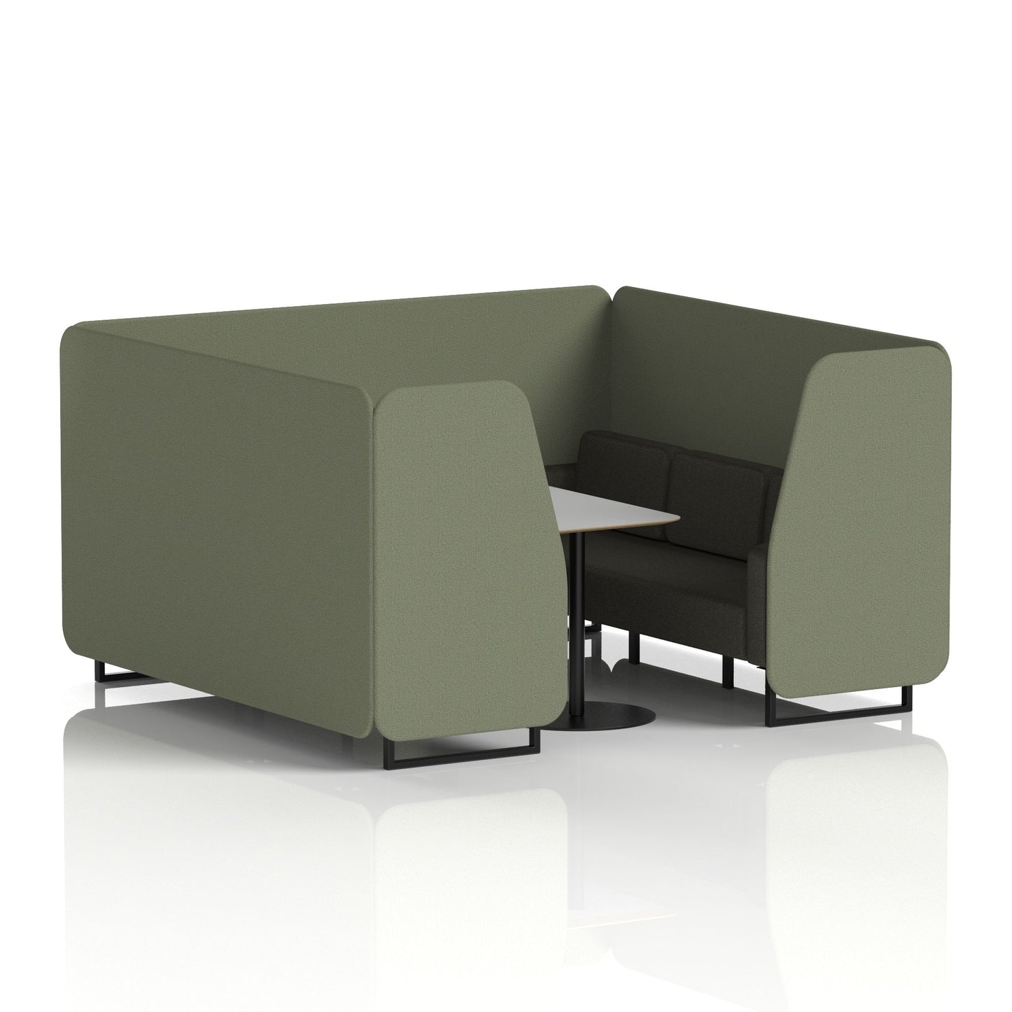 Brixworth Booth With Grey Table In Two Tone (Part 1)