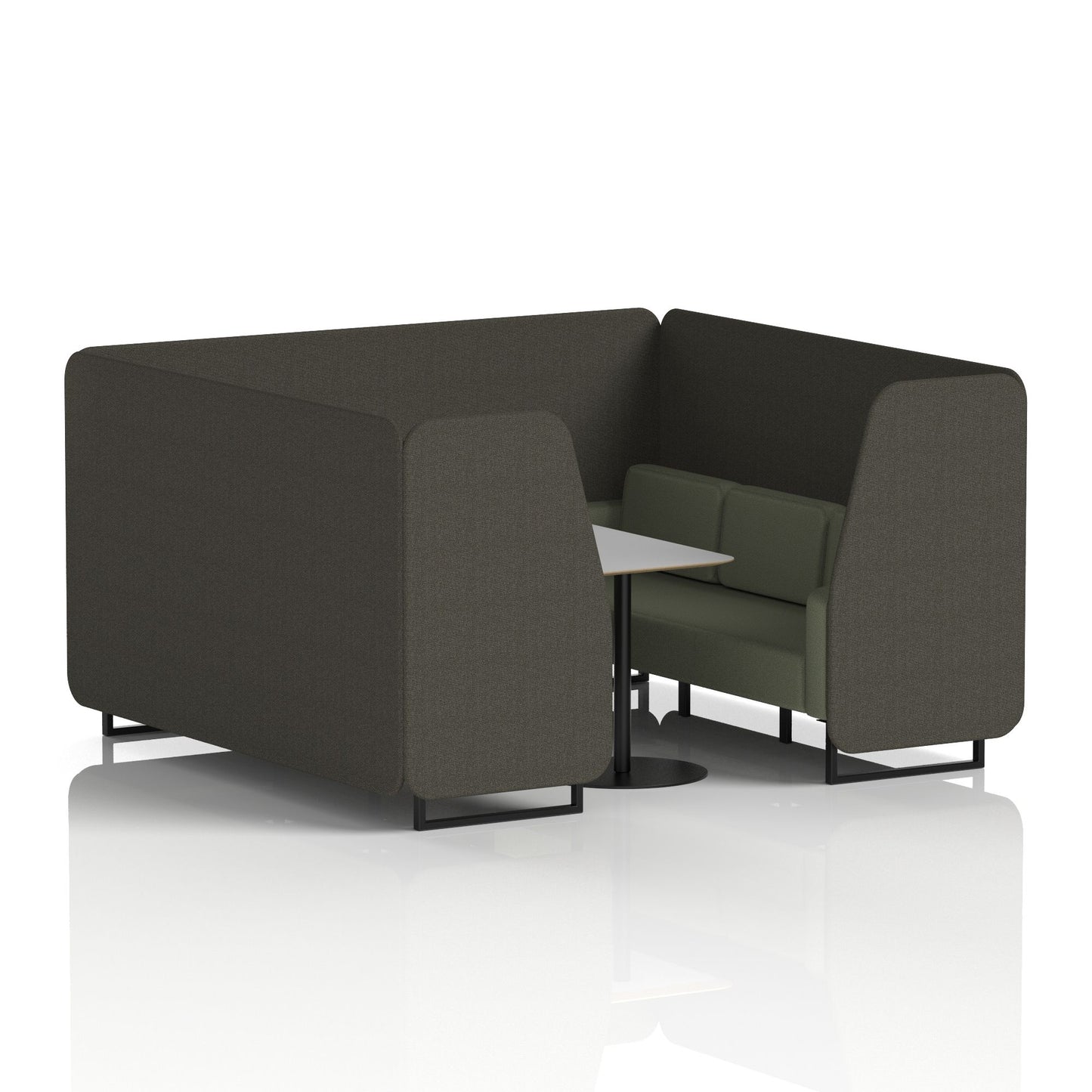 Brixworth Booth With Grey Table In Two Tone (Part 1)
