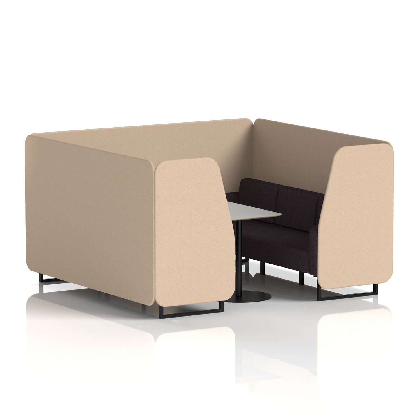 Brixworth Booth With Grey Table In Two Tone (Part 1)