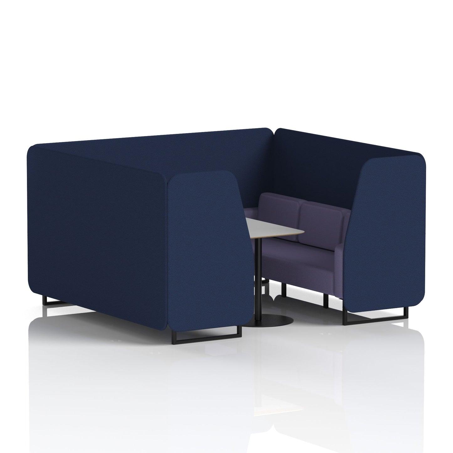 Brixworth Booth With Grey Table In Two Tone (Part 1)