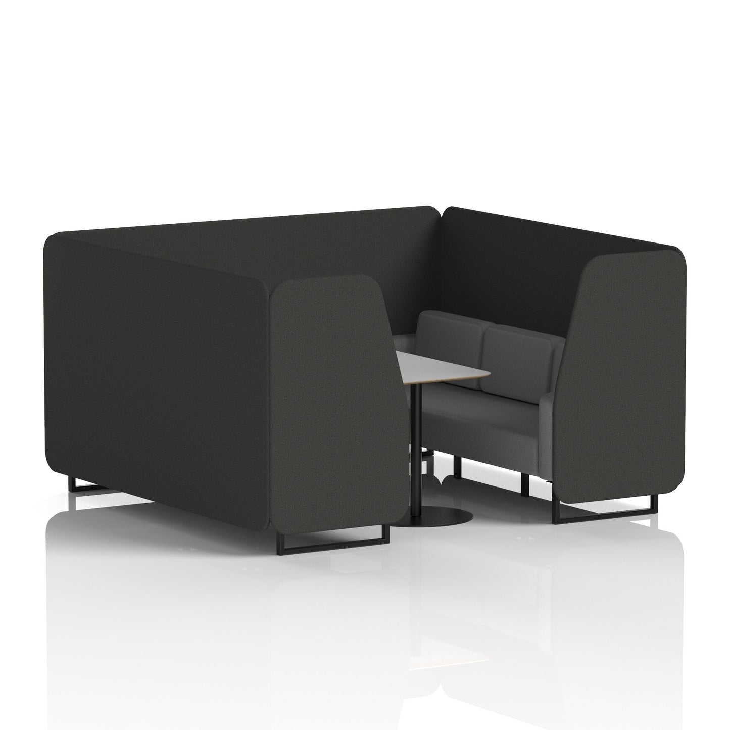 Brixworth Booth With Grey Table In Two Tone (Part 1)