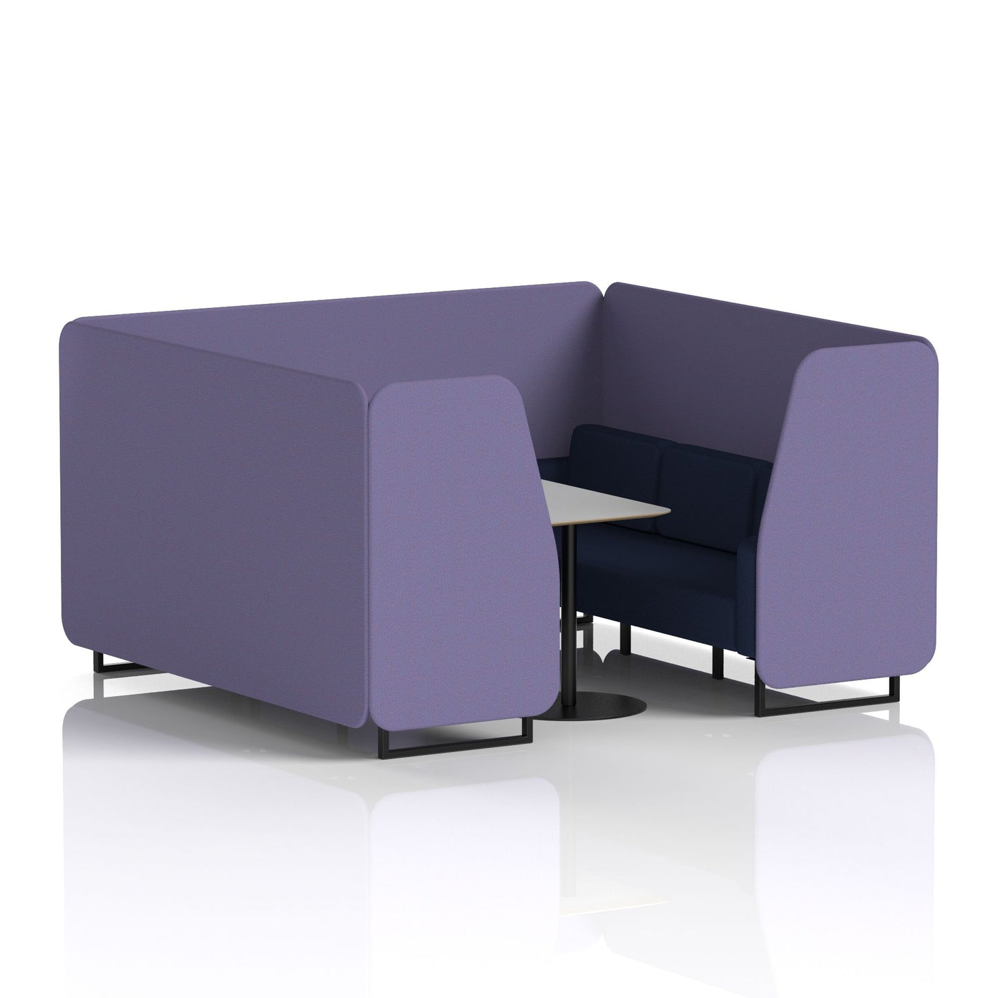 Brixworth Booth With Grey Table In Two Tone (Part 1)