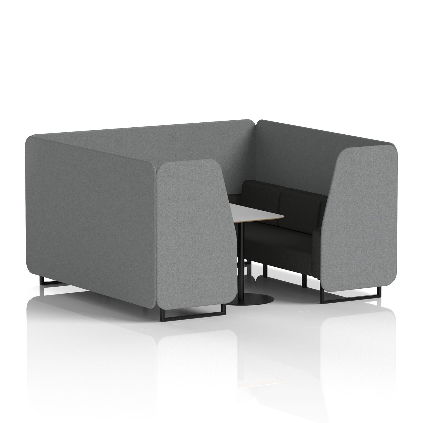 Brixworth Booth With Grey Table In Two Tone (Part 1)