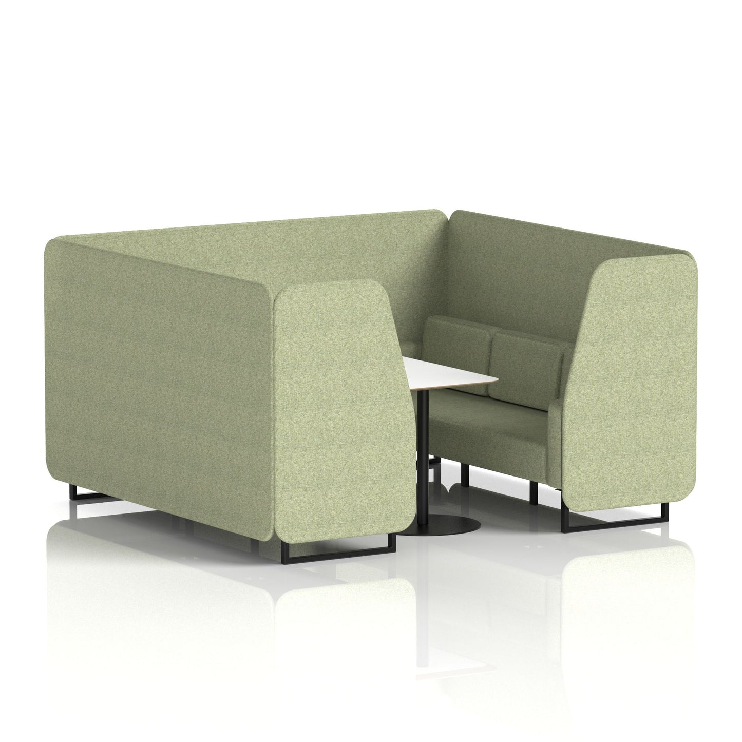 Brixworth Booth With White Table In Single Tone (Part 1)