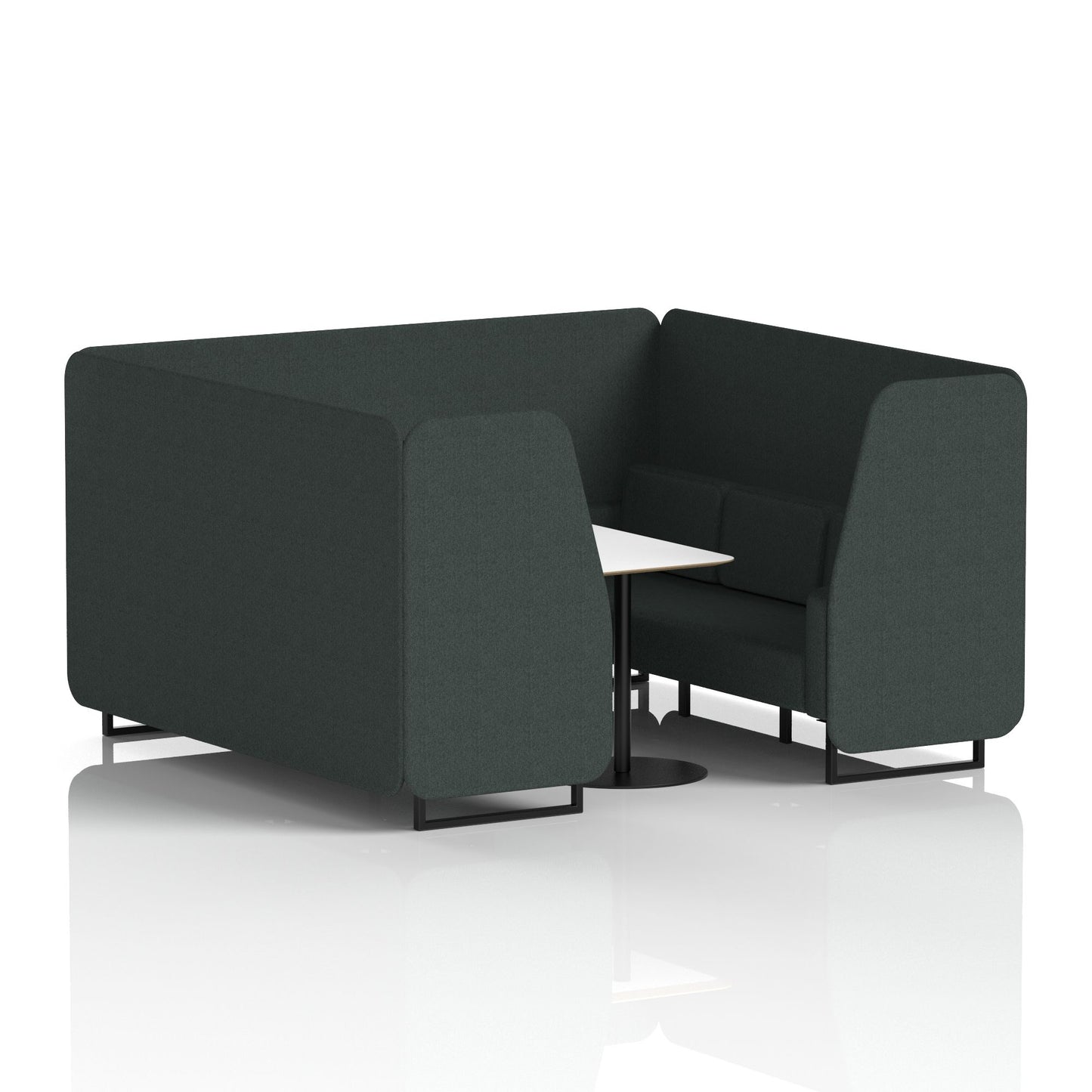 Brixworth Booth With White Table In Single Tone (Part 1)