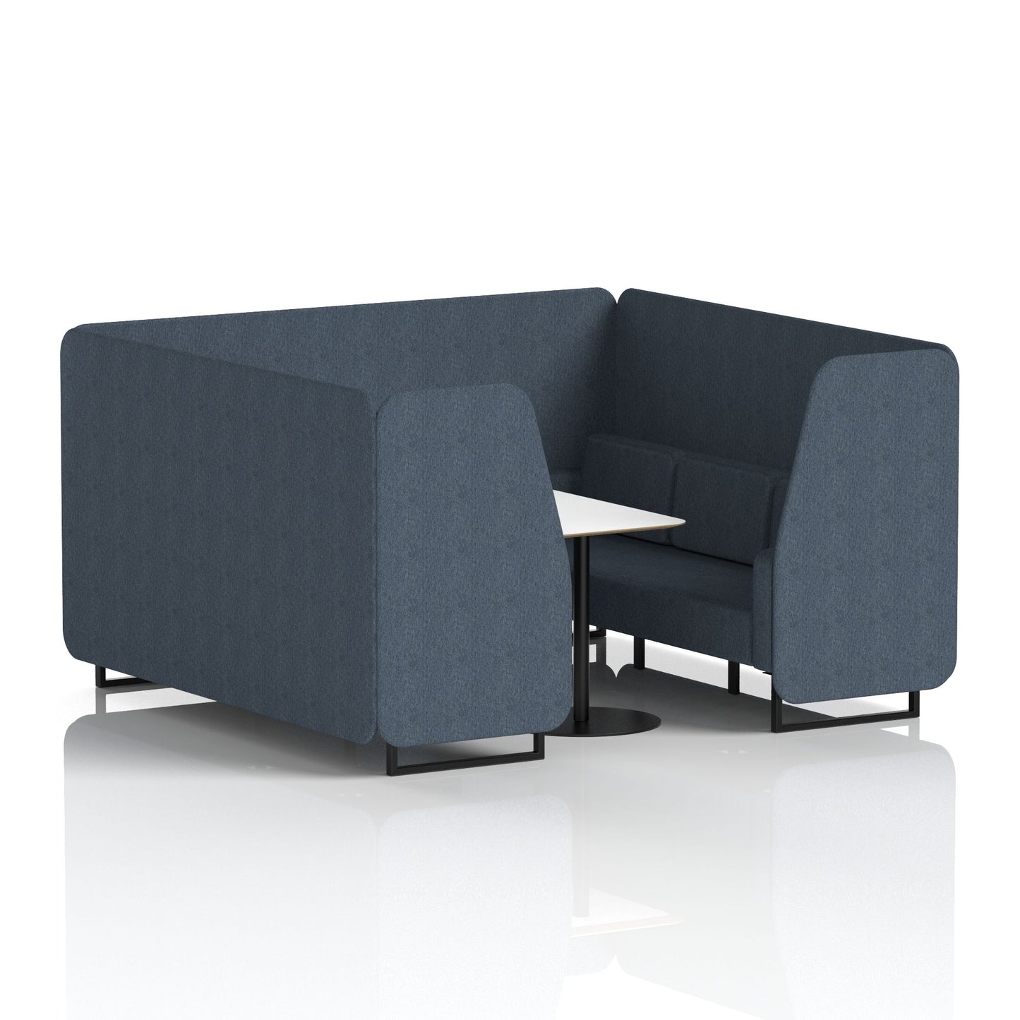 Brixworth Booth With White Table In Single Tone (Part 1)