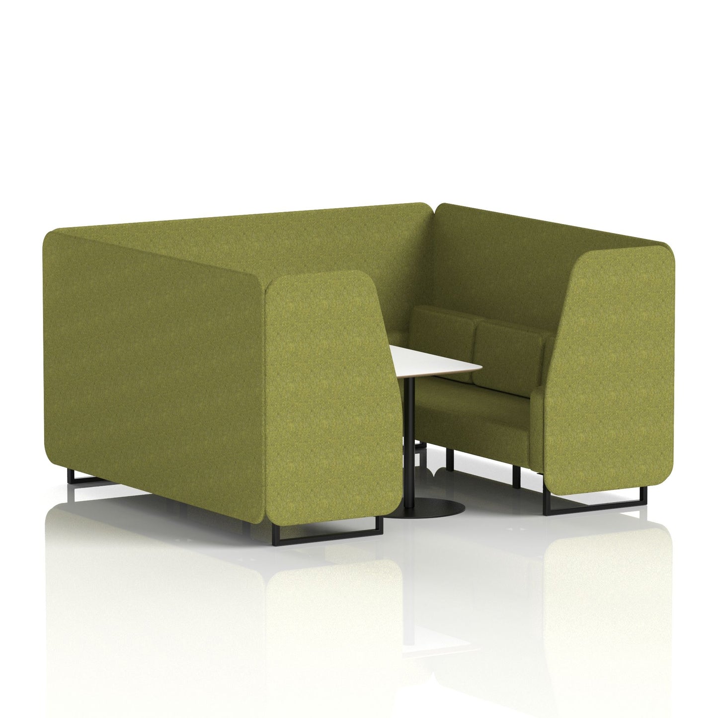 Brixworth Booth With White Table In Single Tone (Part 1)