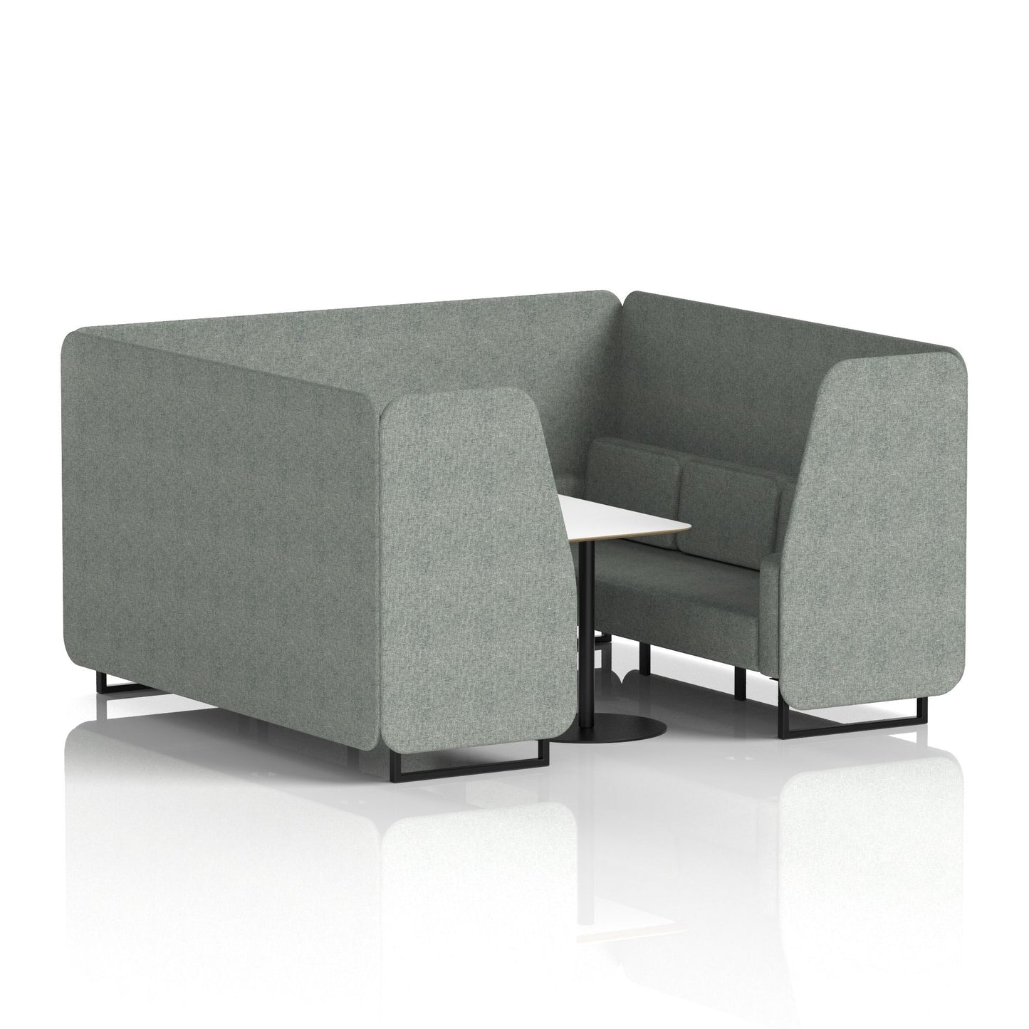 Brixworth Booth With White Table In Single Tone (Part 1)