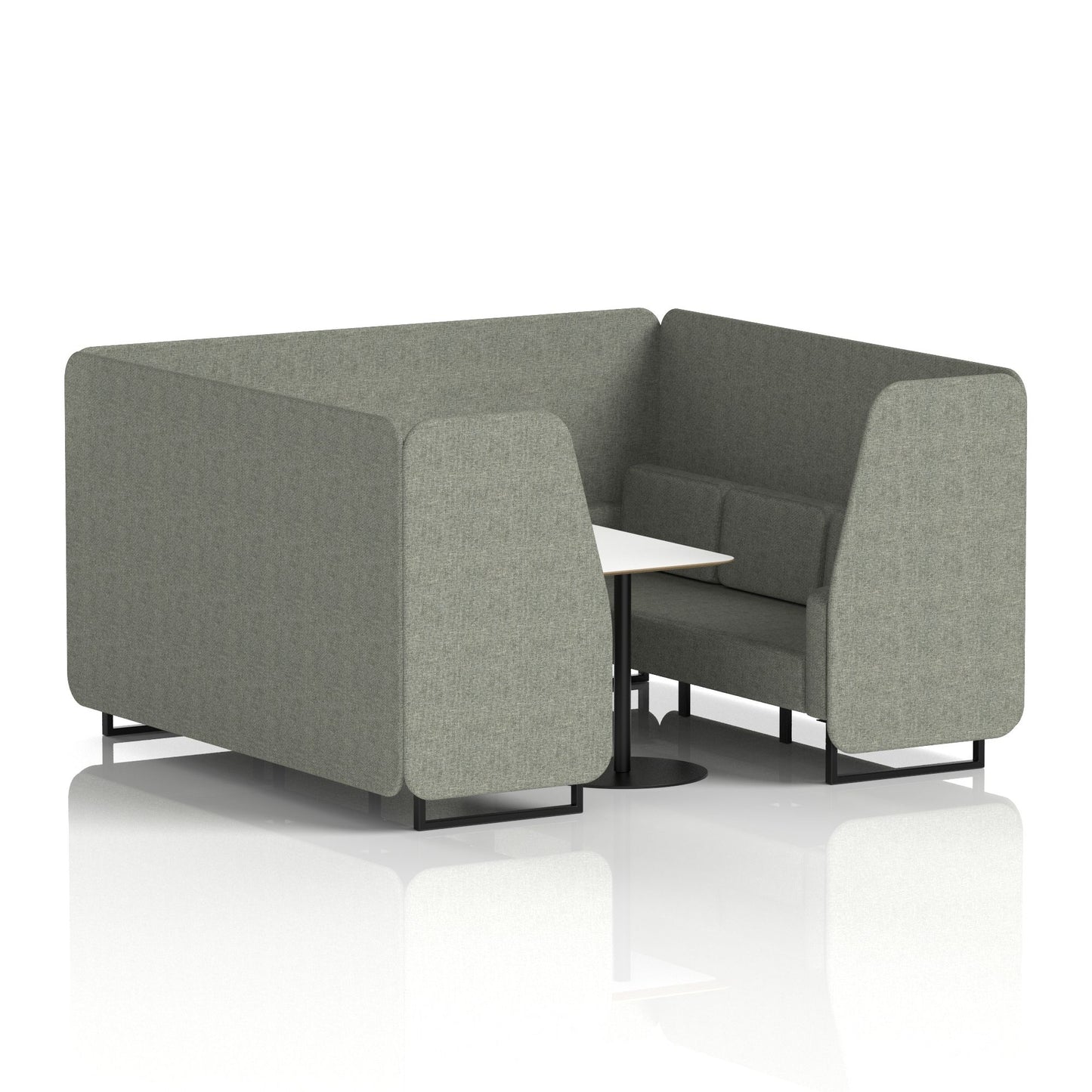 Brixworth Booth With White Table In Single Tone (Part 1)