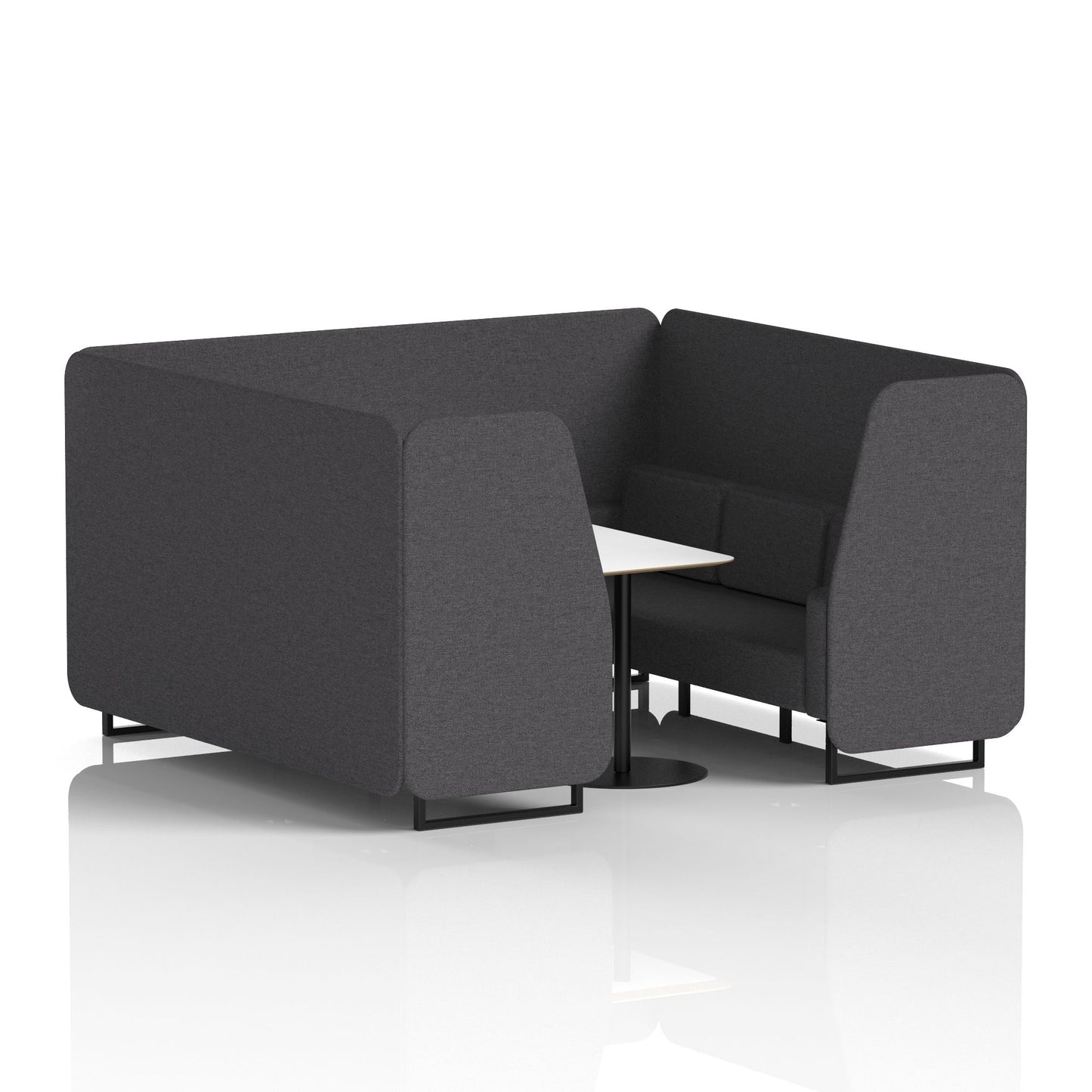 Brixworth Booth With White Table In Single Tone (Part 1)