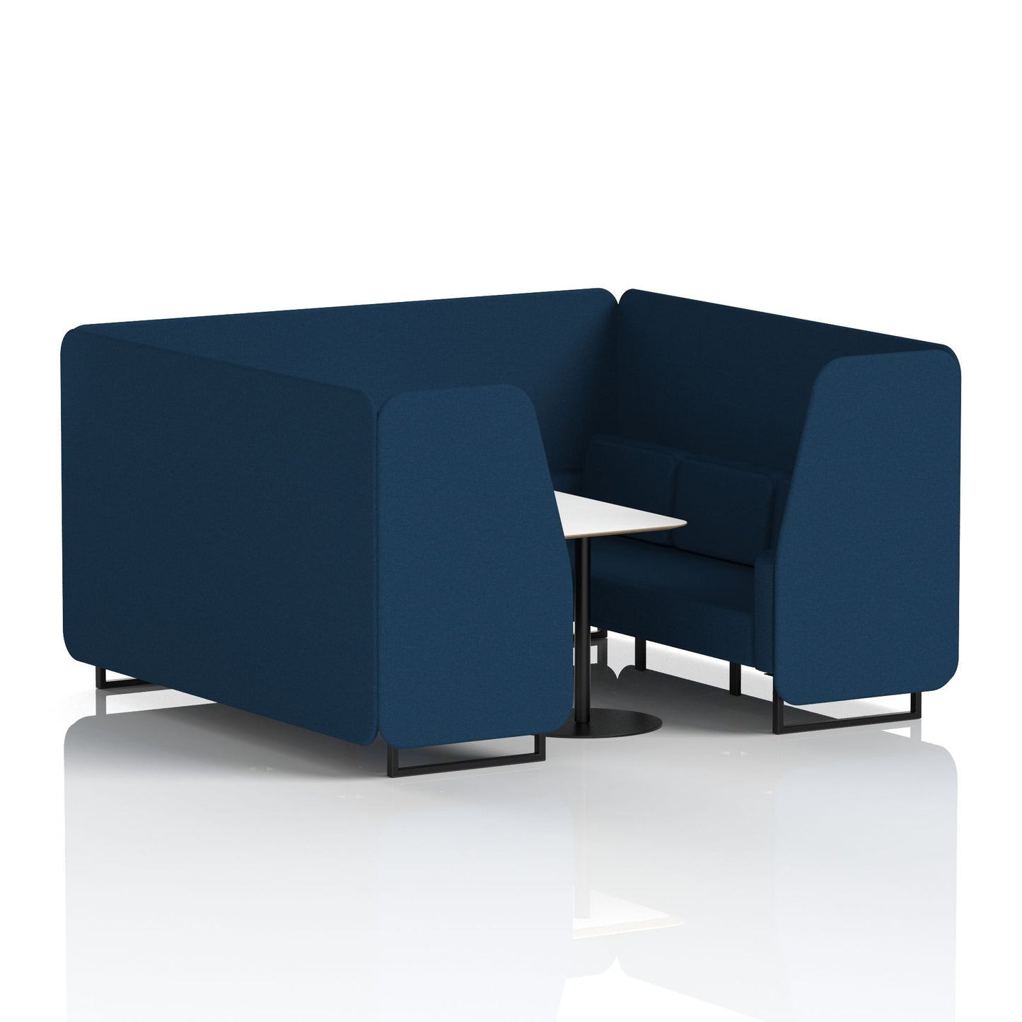 Brixworth Booth With White Table In Single Tone (Part 1)