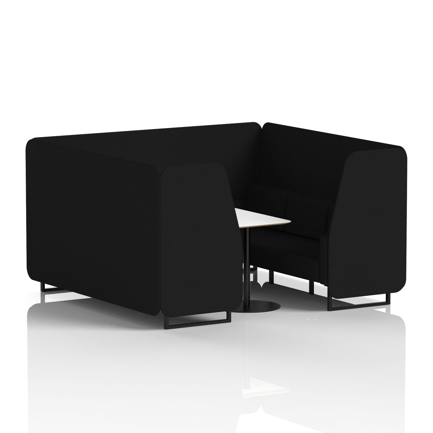 Brixworth Booth With White Table In Single Tone (Part 1)