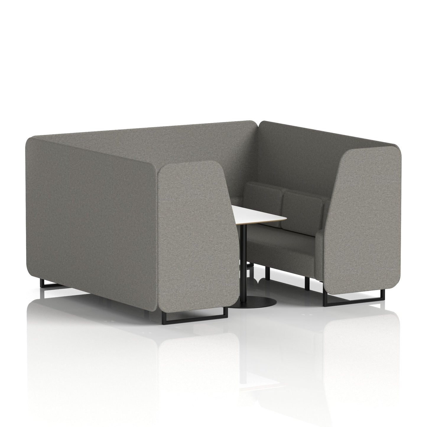Brixworth Booth With White Table In Single Tone (Part 1)