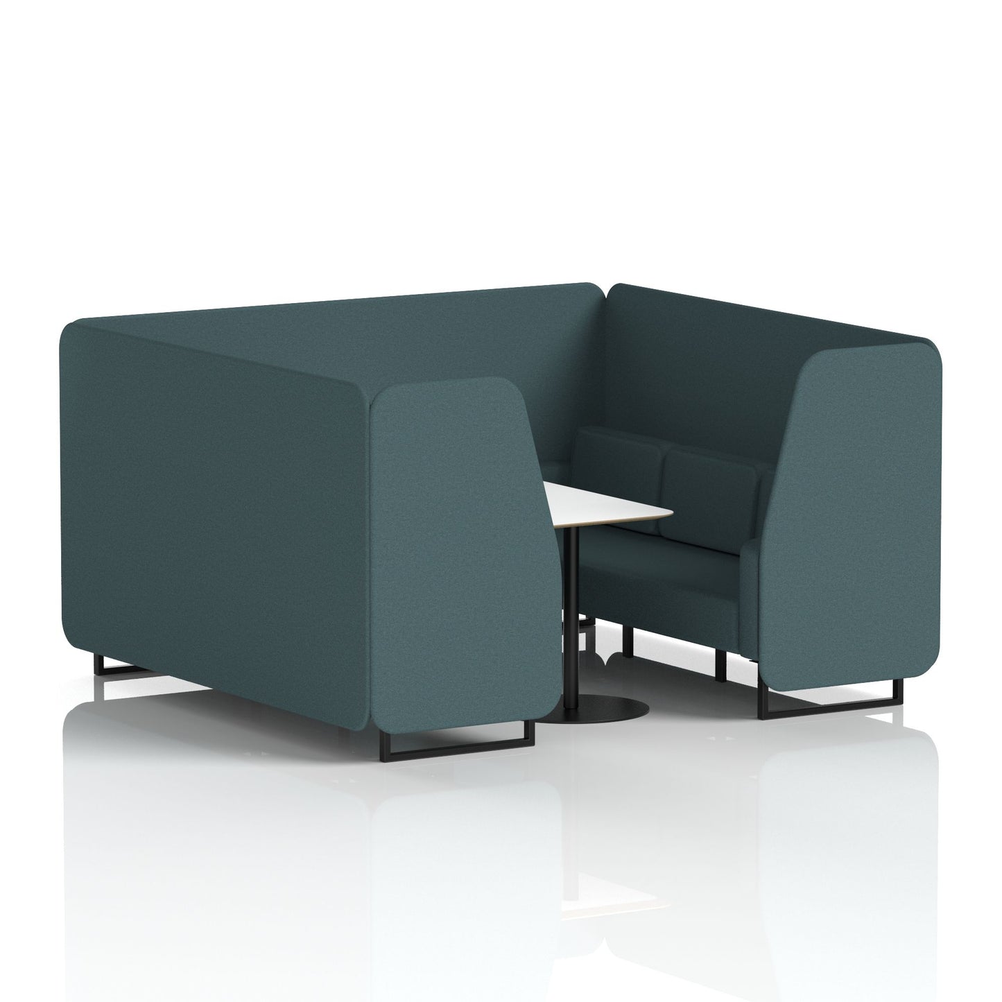 Brixworth Booth With White Table In Single Tone (Part 1)