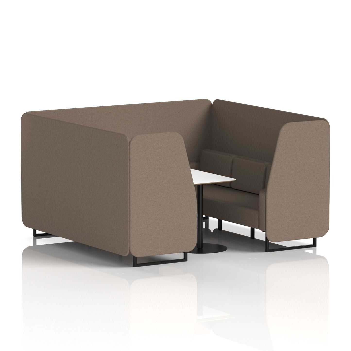 Brixworth Booth With White Table In Single Tone (Part 1)