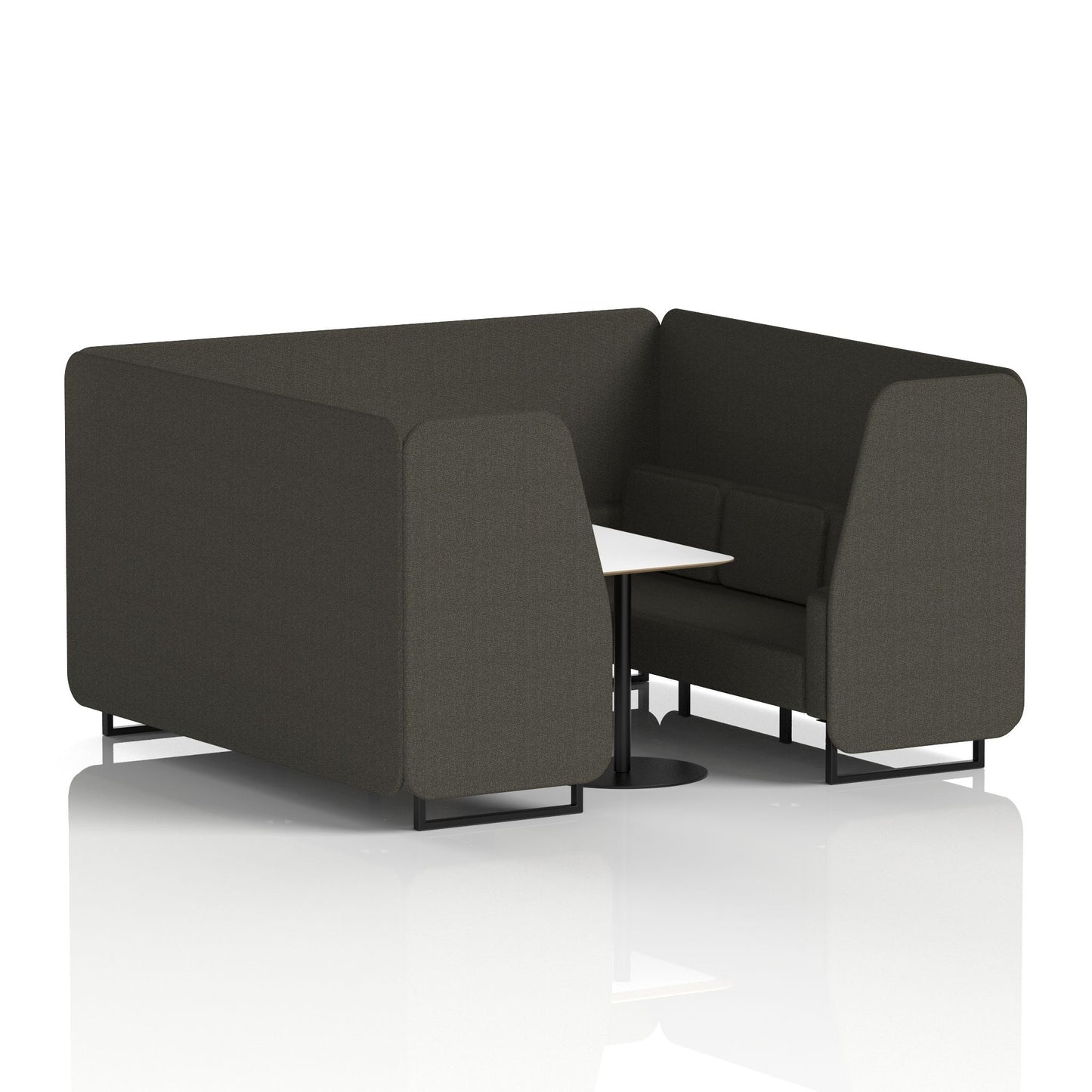Brixworth Booth With White Table In Single Tone (Part 1)