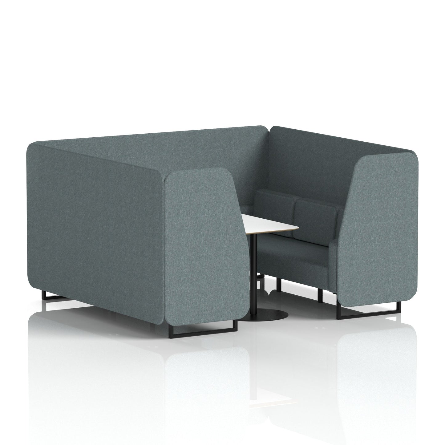 Brixworth Booth With White Table In Single Tone (Part 1)